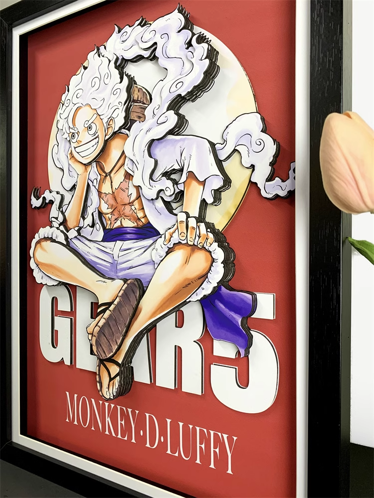 【In stock】Decorative Painting of Gear Fifth Nika Luffy-One piece-momo Studio