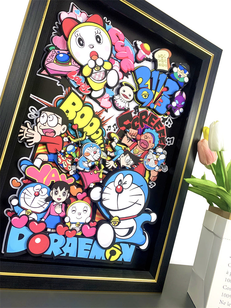 【In stock】3D Decorative Paint of Doraemon & Nobita Nobi-Doraemon-momo Studio