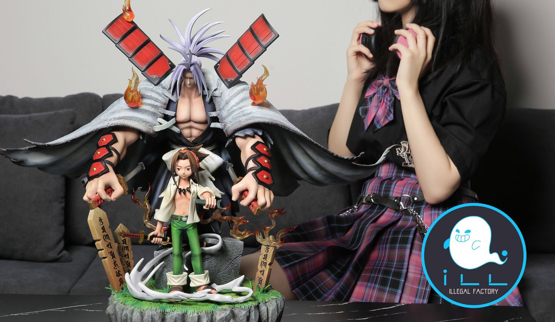 【In stock】Aidamaru & Asakura Yoh-Shaman King-ILL underground Studio