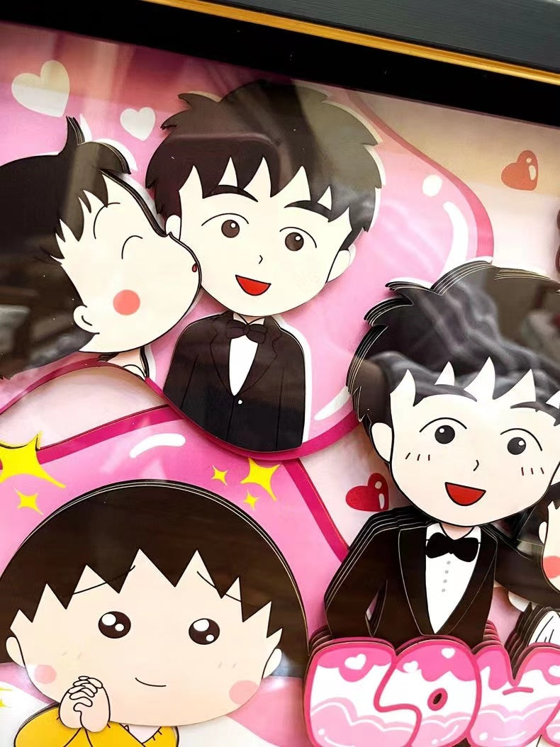 【In Stock】Decorative Paint of Wedding of さくらももこ-Chibi Maruko-chan-momo Studio