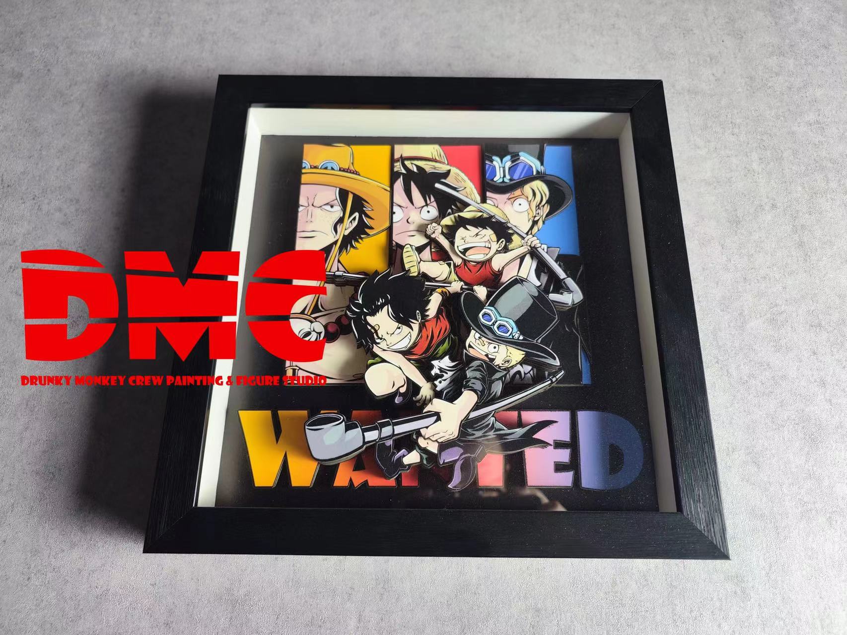 【In stock】DMN-019 3D Decorative Paint of Luffy, Ace & Sabo-One Piece-Drunky Monkey Crew Studio