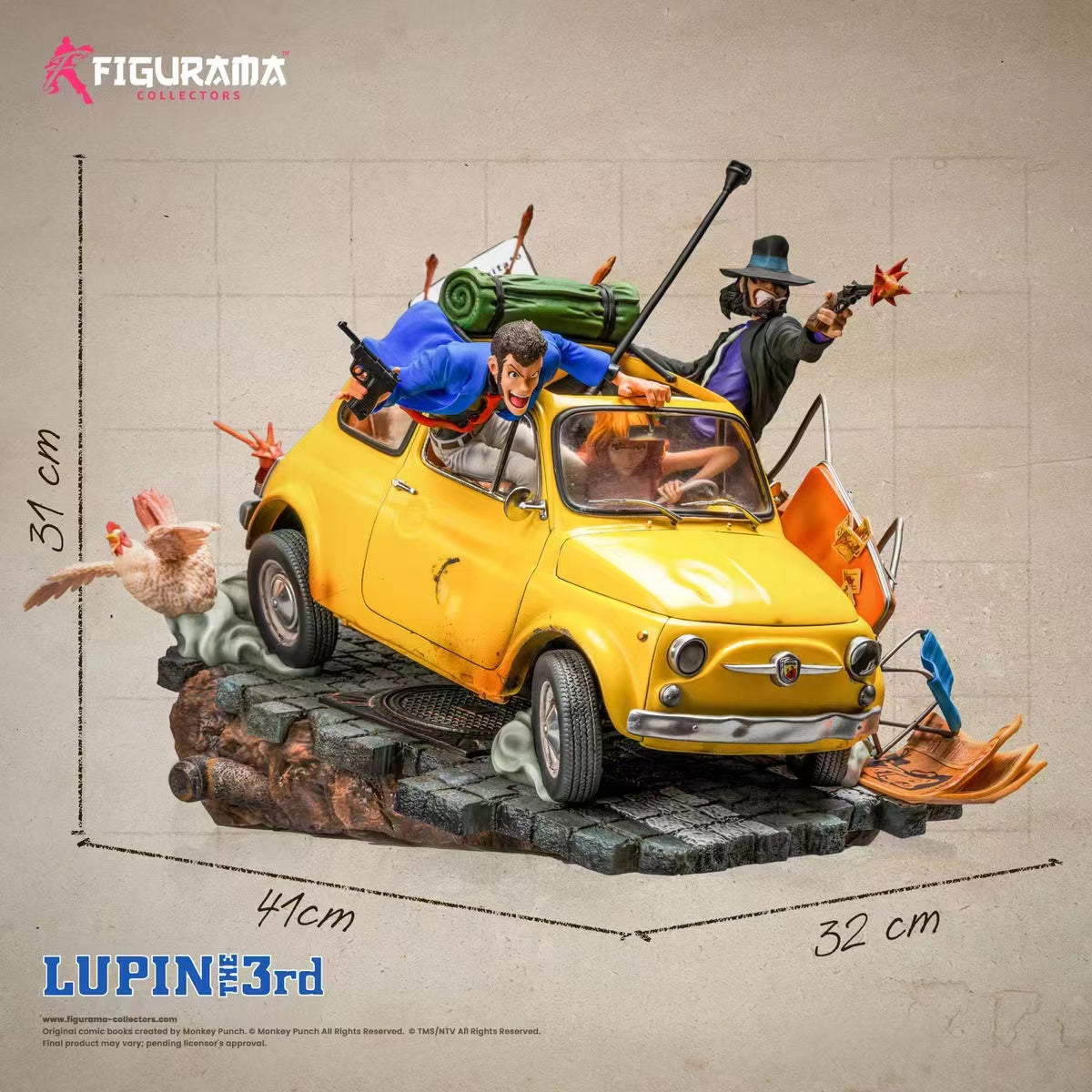 【Pre-sale】1/8 Scale Lupin, Fujiko&Jigen-Lupin the 3rd-Figurama Studio