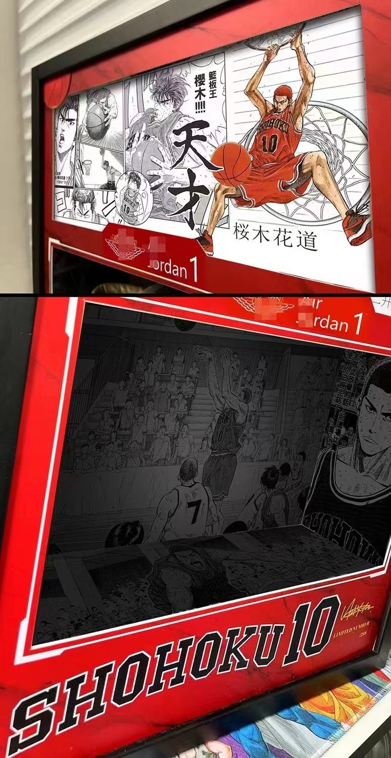 【Pre-sale】Decorative Painting of Basketball Shoes of Sakuragi Hanamichi-Slam Dunk-Billion Birds Studio