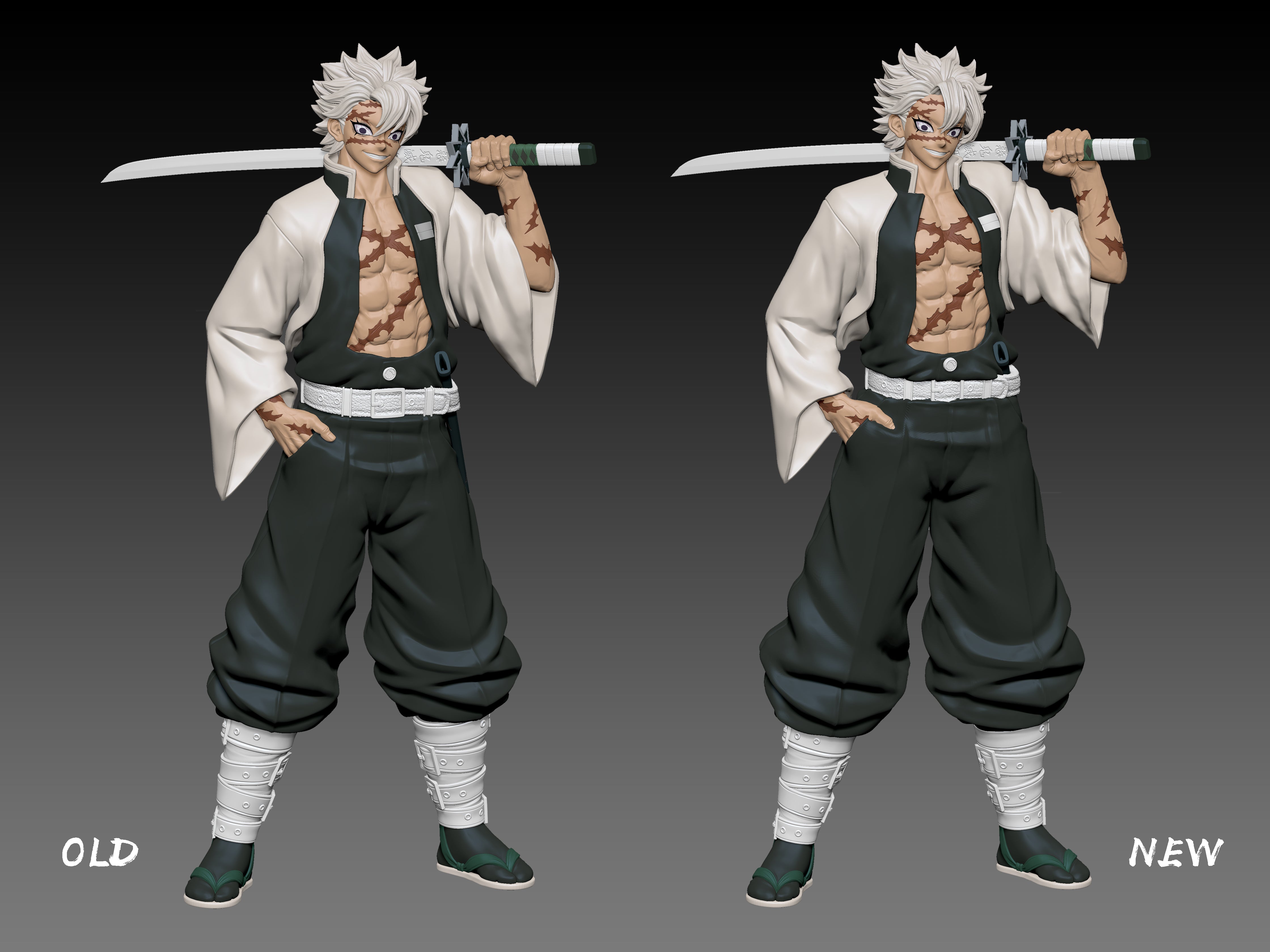 【Pre-sale】1/6 Scale Standing Hashira Series Shinazugawa Sanemi-Cheng Studio