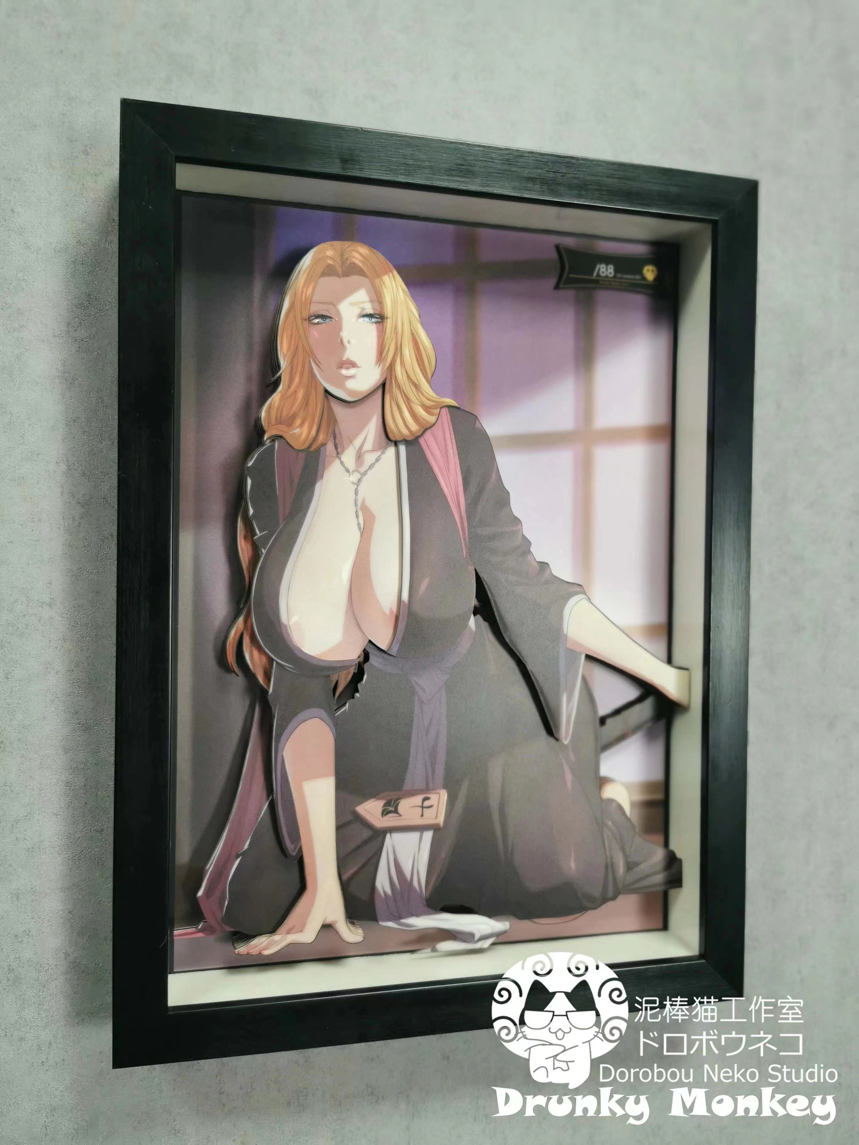 【Pre-sale】Matsumoto Rangiku 3D Decoration Painting-Dorobou Neko Studio