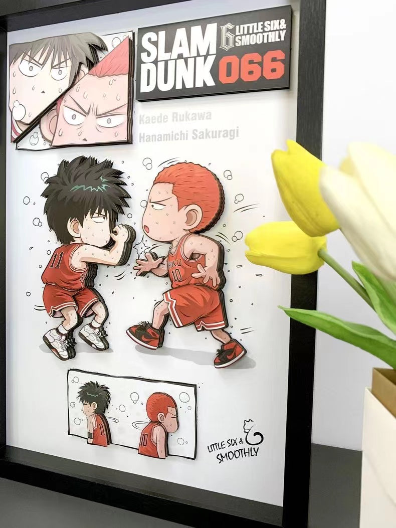 【In stock】Decorative Painting of Kaede Rukawa & Hanamichi Sakuragi-Slam Dunk-momo Studio