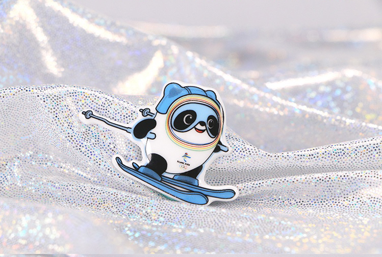 【Pre-sale】Bing Dwen Dwen-Official ceramics souvenir collective Brooch of 2022 Beijing Winter Olympics