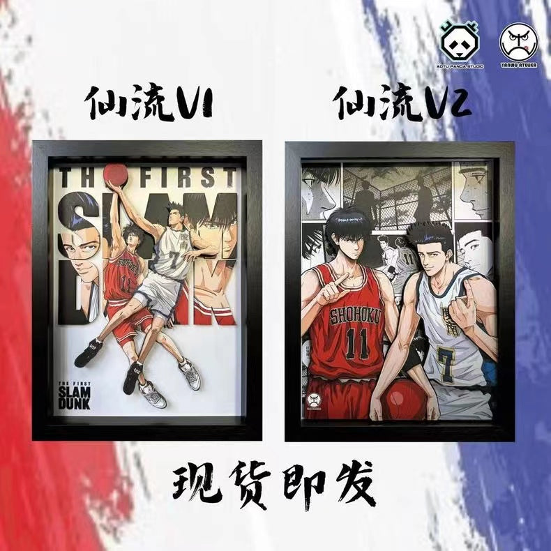 【In stock】Decorative Painting of Rukawa Kaede & Akira Sendoh-Slam Dunk-Auto Panda Studio