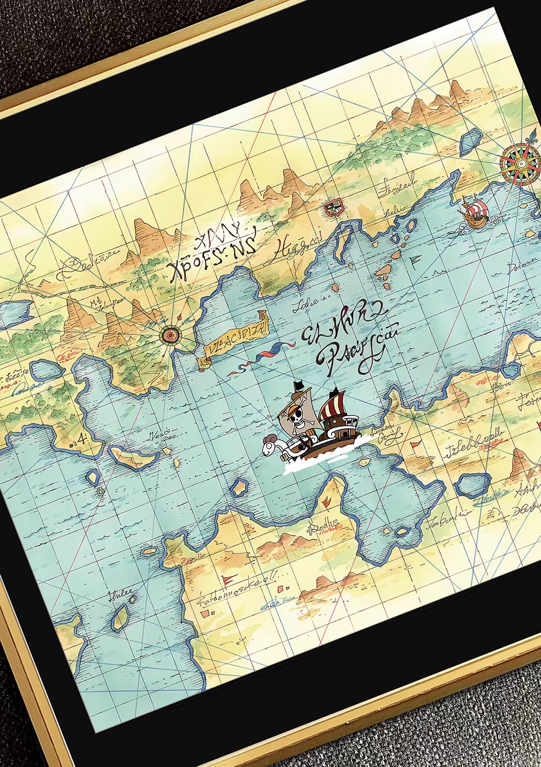 【In stock】Decorative Painting of Navigation Route-One piece-Billion Birds Studio