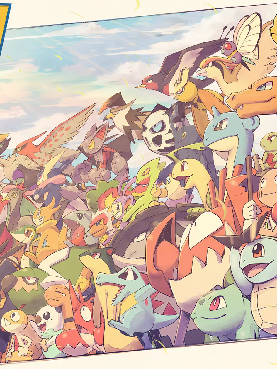 【Pre-sale】Ash Ketchum & Pokemons Decorative Painting-Pokemon-Xingkong Studio