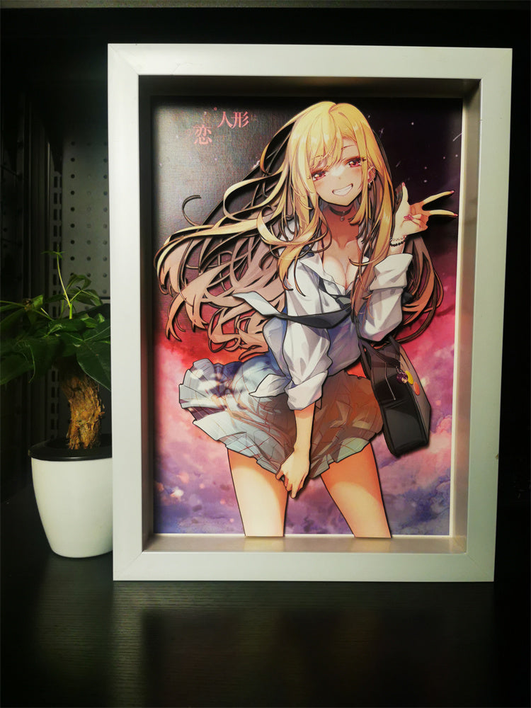 【In stock】A3 Size Marin Kitagawa 3D Decorative Painting-My Dress-Up Darling Statue-Raven Studio