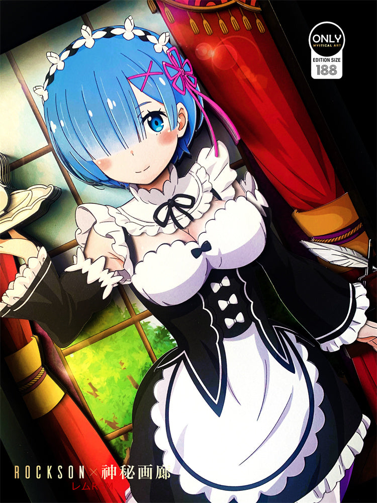 【Pre-sale】Rem 3D Decorative Painting-Re:Starting Life From Zero in a Different World-Mystical Art Studio