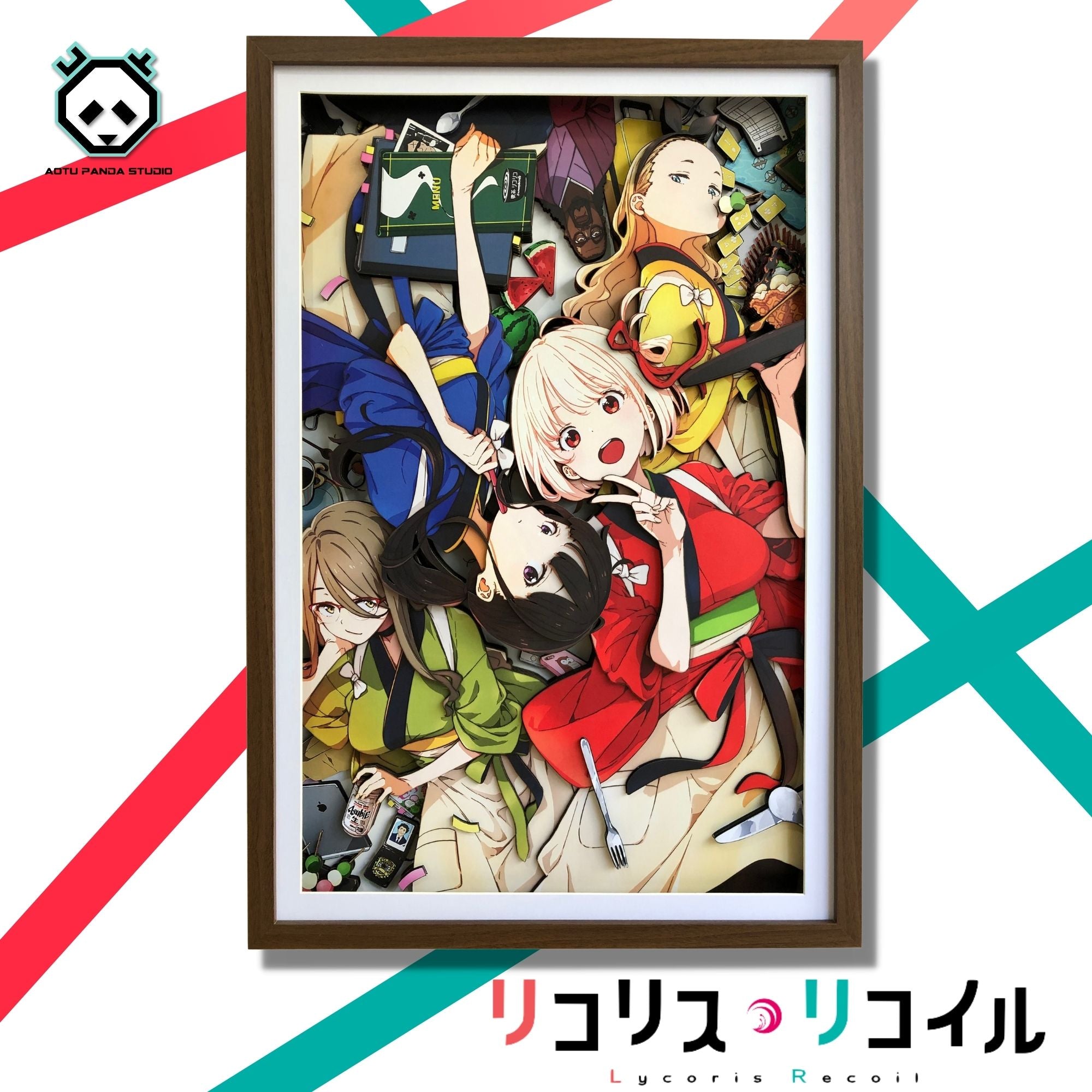 【In stock】3D Decorative Paint of Characters of Lycoris Recoil-AoTu Panda Studio