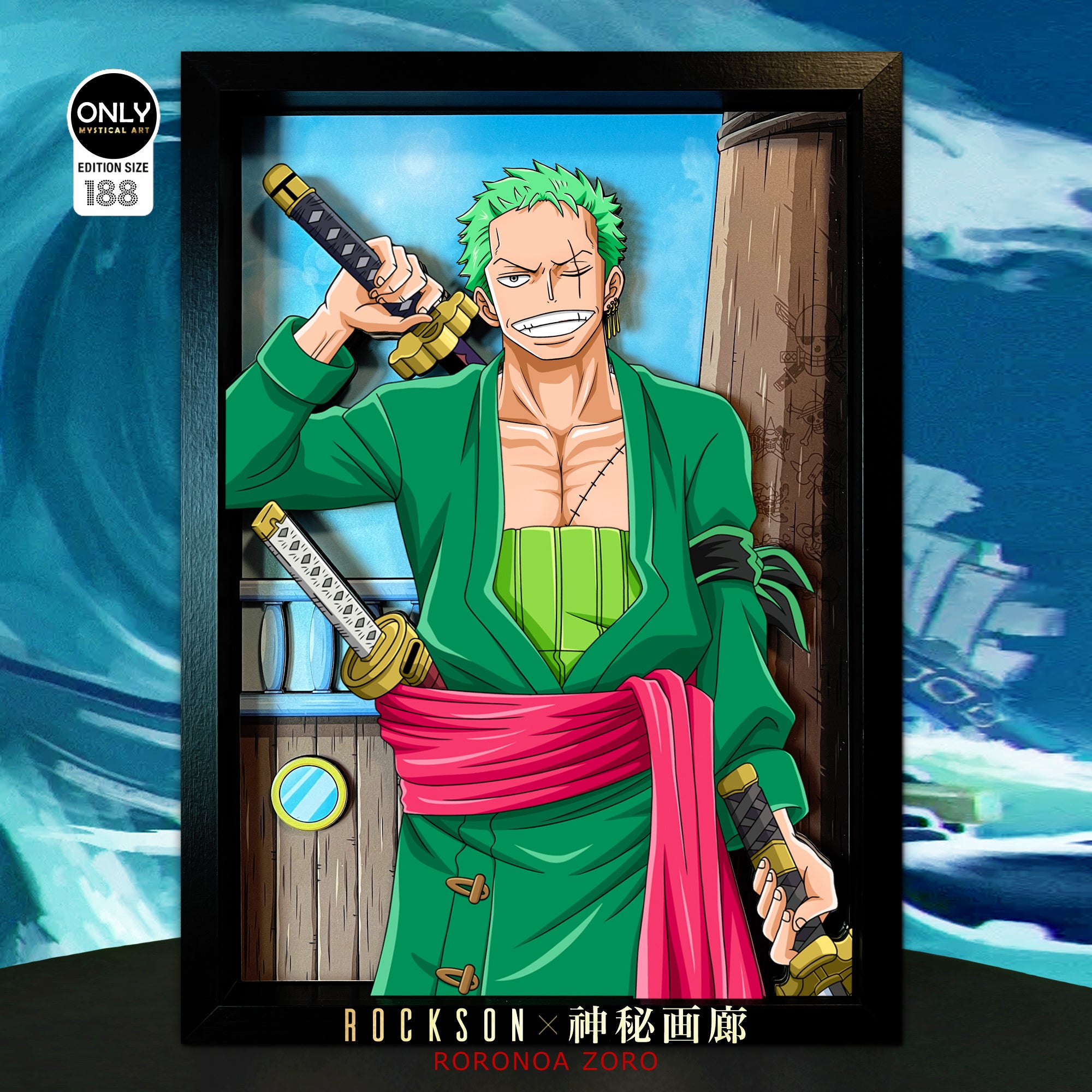 【Pre-sale】Gentleman Style 3D Decorative Paint of Roronoa Zoro-Mystical Art Studio