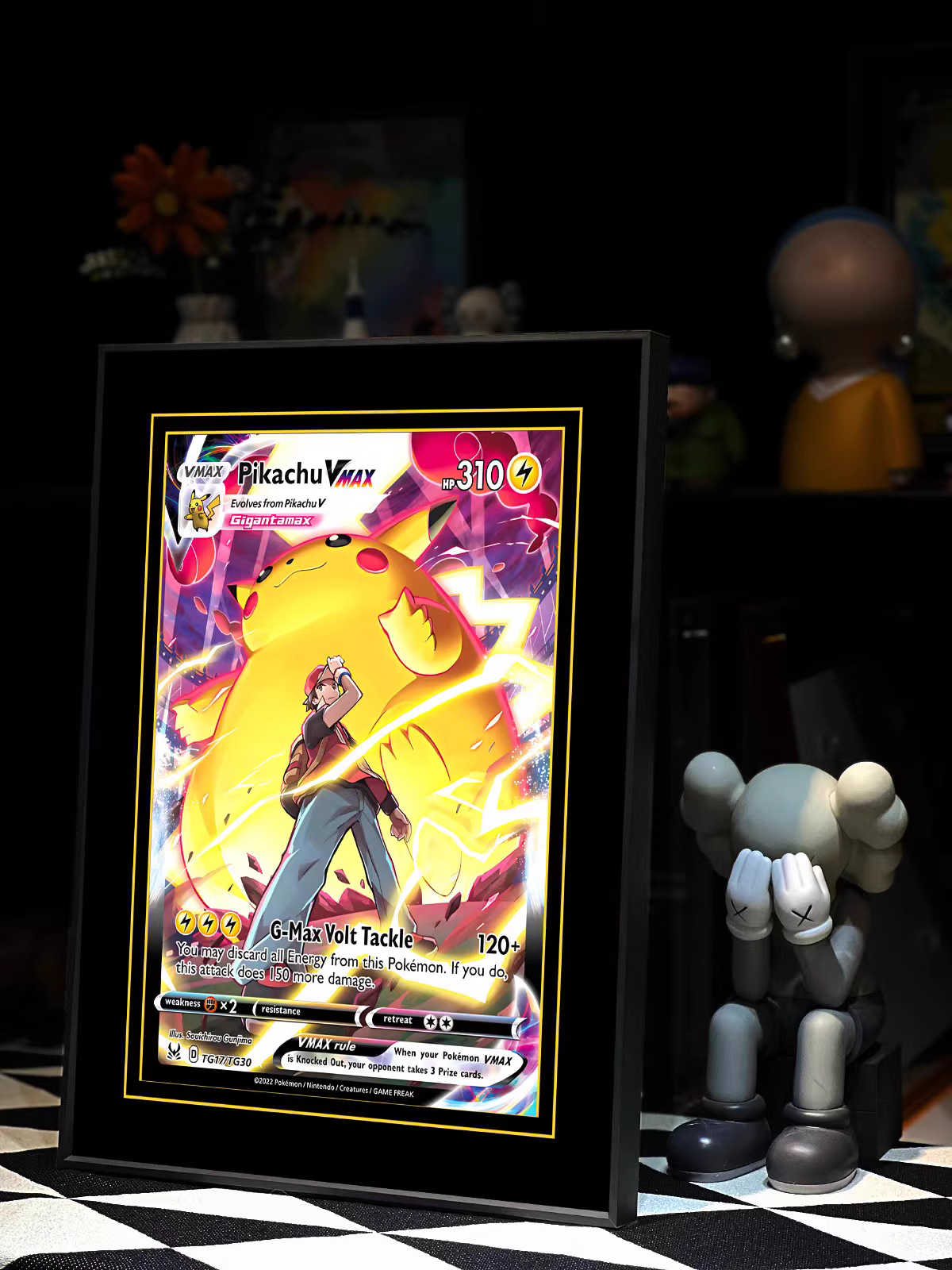 【In stock】Decorative Painting of Pikachu Vmax-Pokemon-LangRen Studio