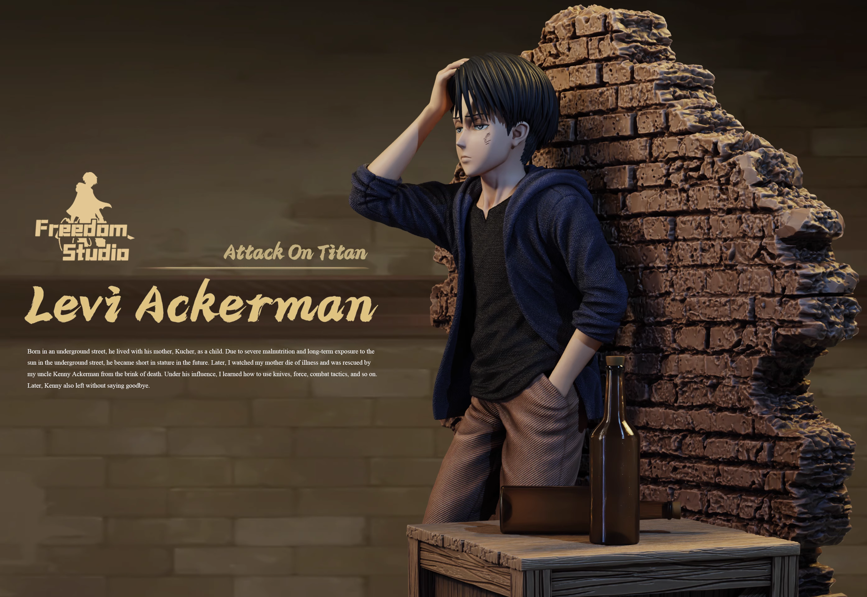 【Pre-sale】Childhood Levi Ackerman-Attack on Titan-Freedom studio