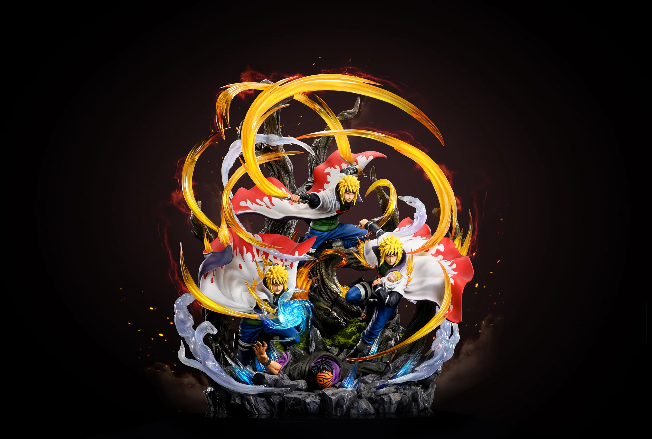 【Sold out】1/7 Scale Flying Thunder God Jutsu Minato Namikaze with LED-Ventus Studio