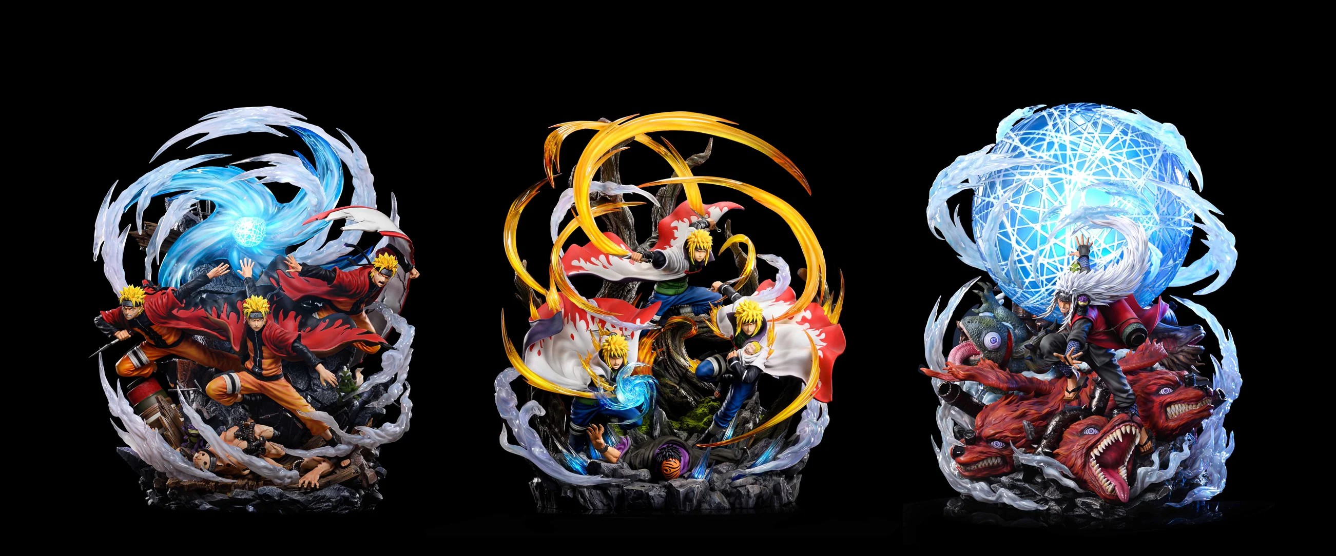 【Sold out】1/7 Scale Flying Thunder God Jutsu Minato Namikaze with LED-Ventus Studio