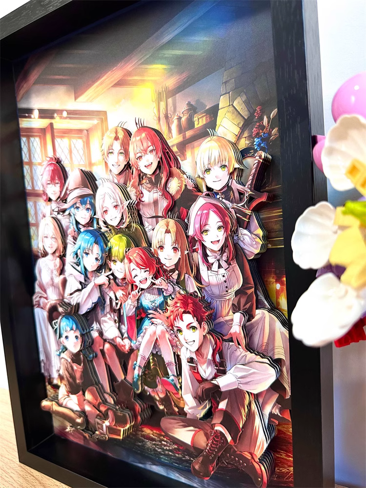 【In stock】3D Decorative Painting of Whole Characters in Mushoku Tensei：Jobless Reincarnation-AoTu Panda Studio