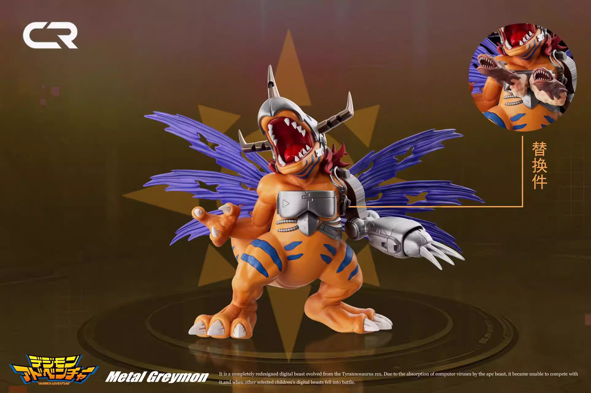 【Pre-sale】Metal Greymon-Pokemon-CR Studio