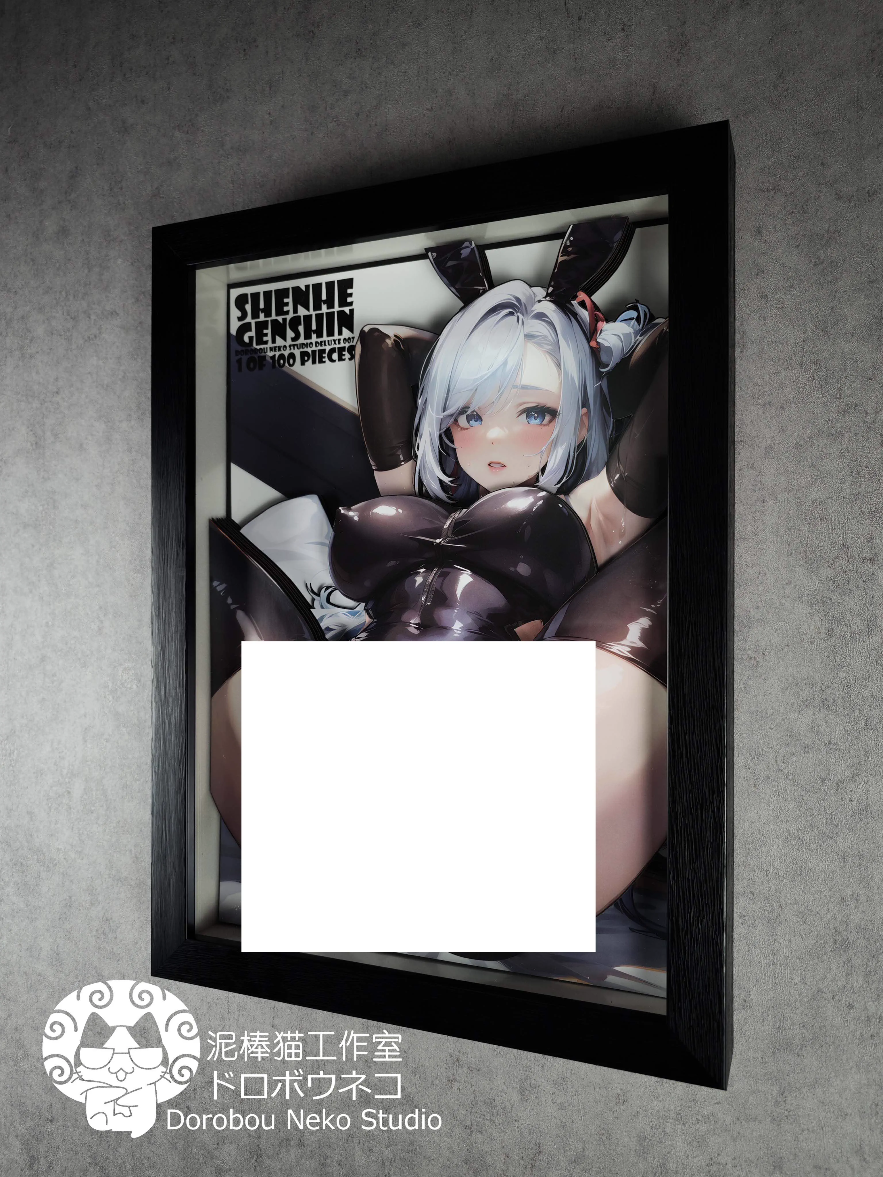 【In stock】DSDX-007 Decorative Painting of Bunny Girl ShenHe-Genshin Impact-Dorobou Neko Studio