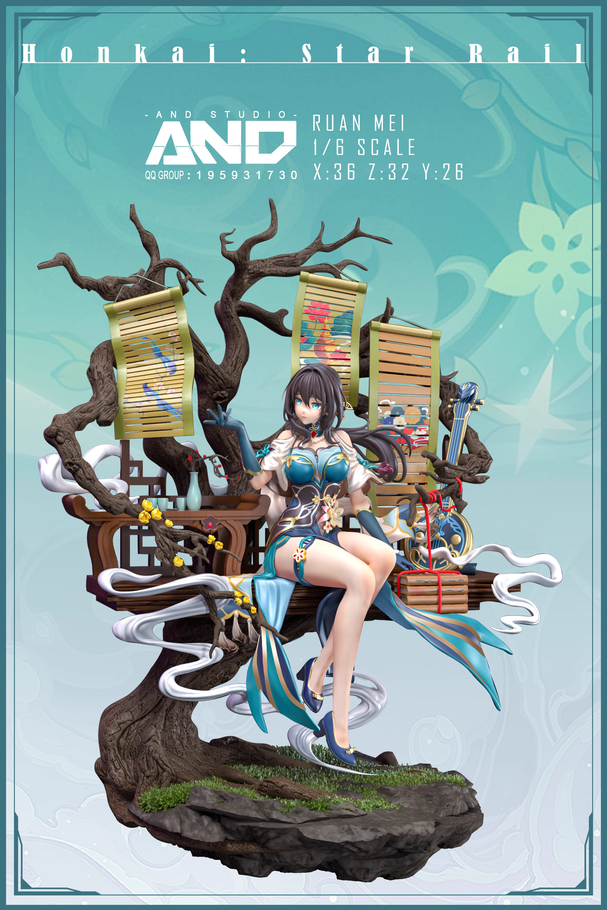 【Pre-sale】1/6 Scale Gentlewoman RUAN MEL-Honkai: Star Rail-AND Studio