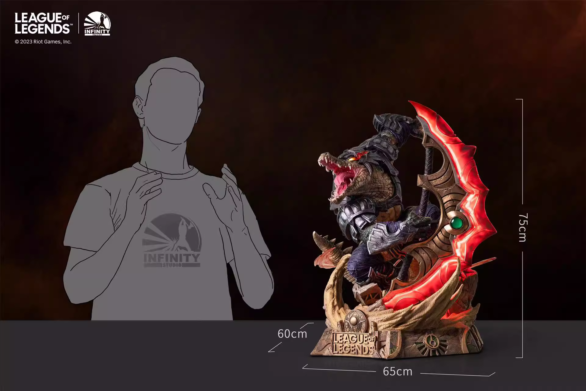 【Pre-sale】1/4 Scale The Butcher of the Sands Renekton-League of Legends-Infinity Studio