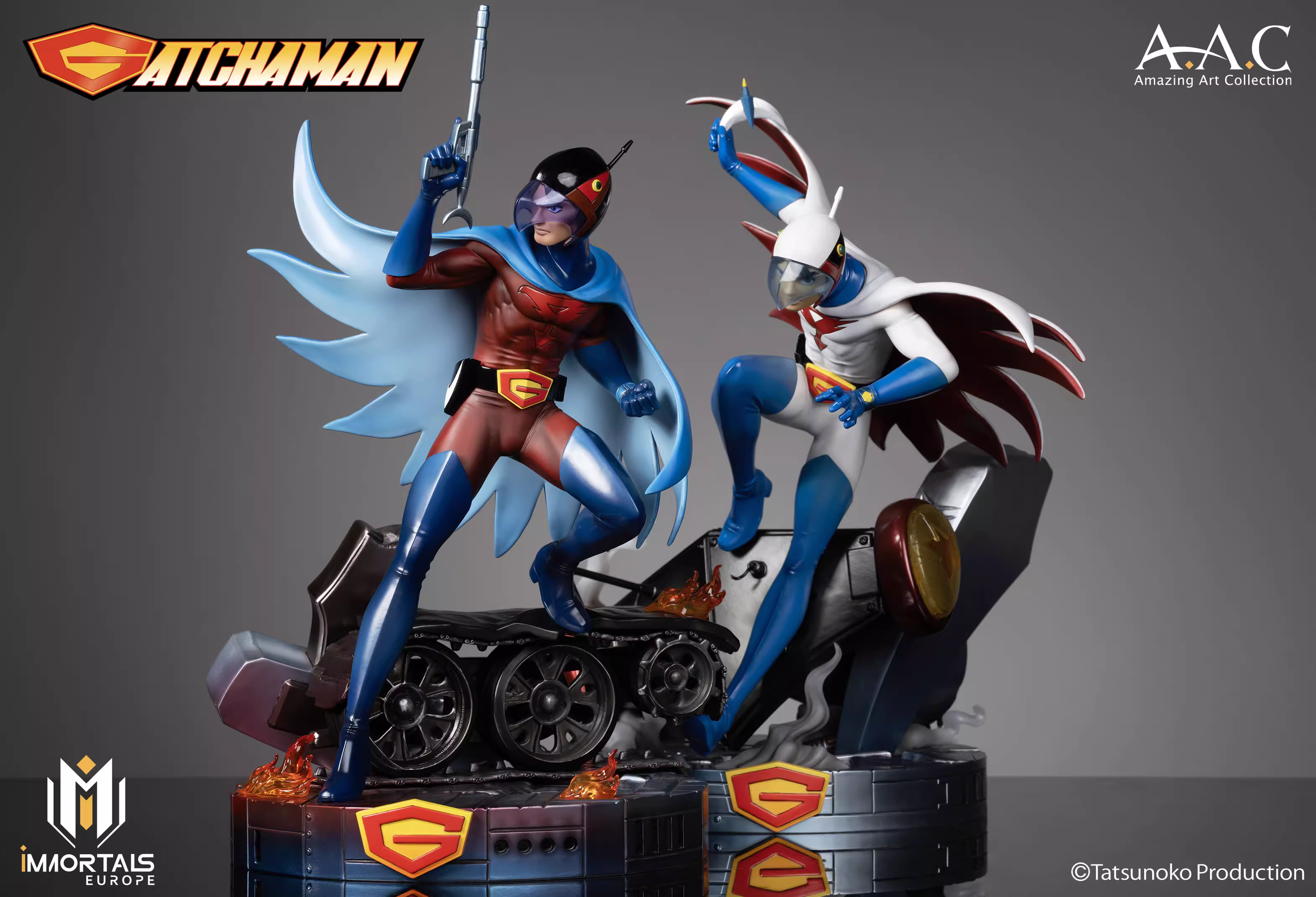 【Pre-sale】1/7 Scale A.A.C Series Blue Cloak Joe-Kagaku Ninja-Tai Gatchaman-IMMORTALS EUROPE Studio