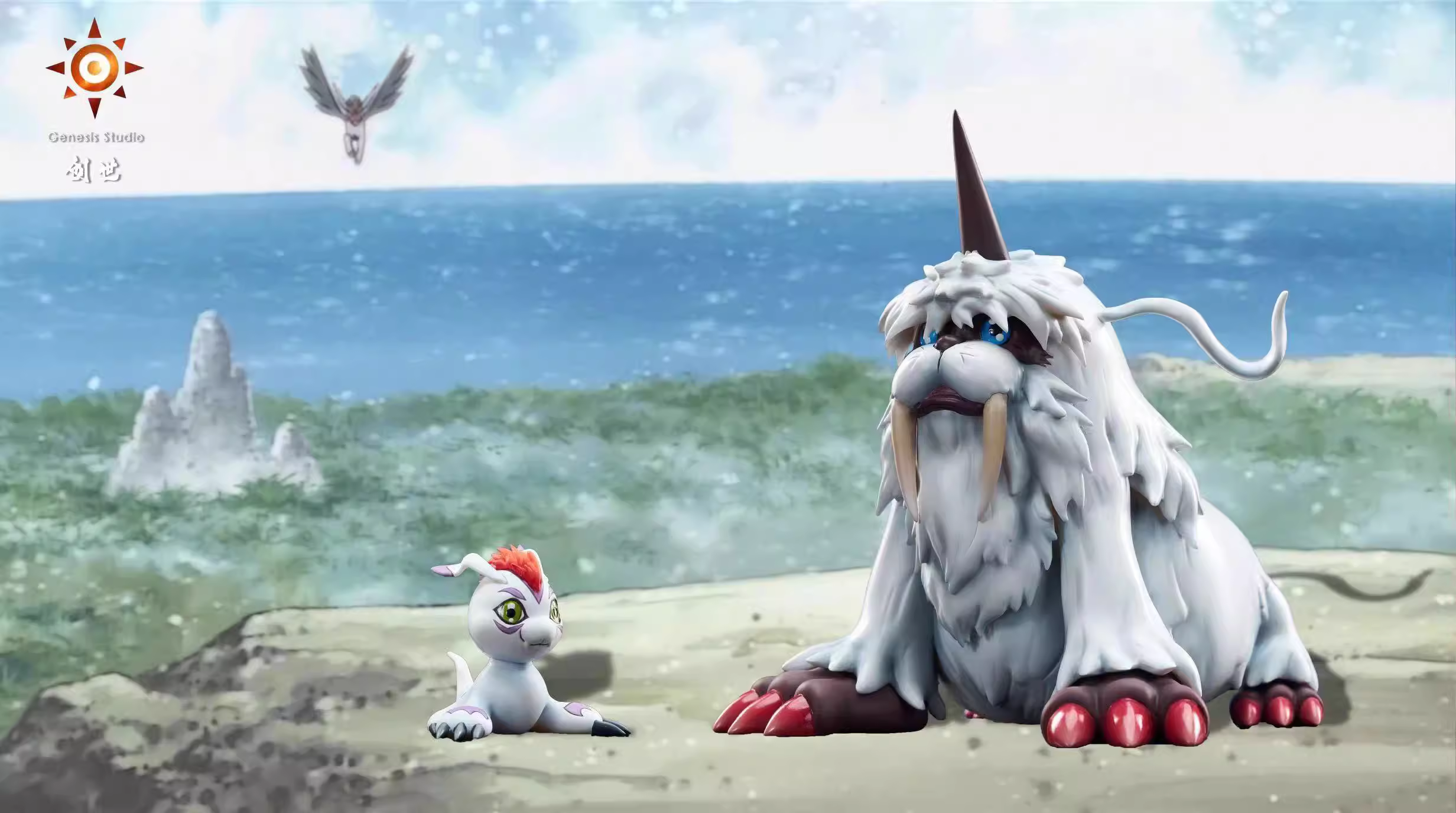 【Sold out】Ikkakumon & Gomamon-Digimon Adventure-Genesis Studio