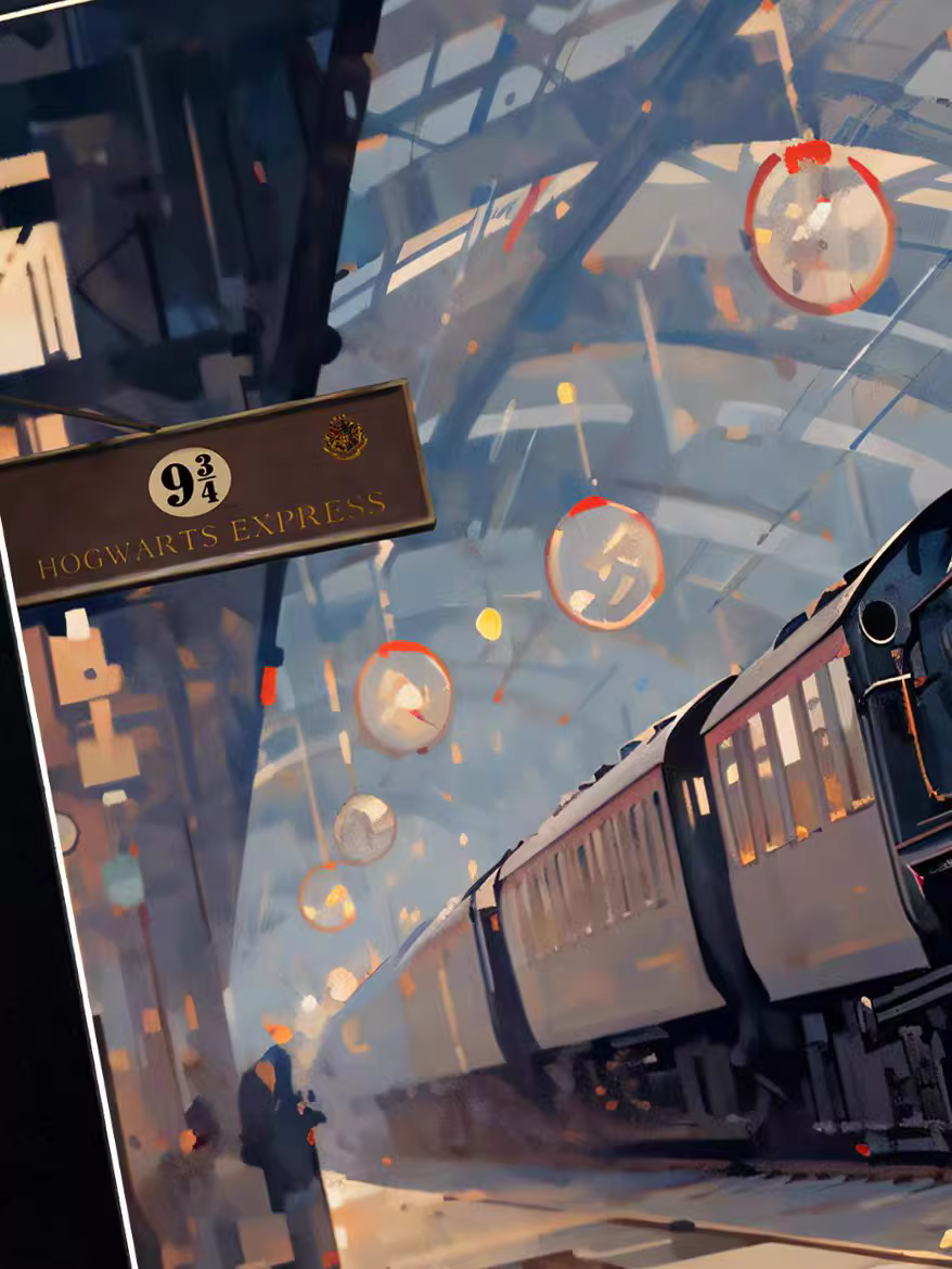 【Pre-sale】Decorative Painting of Platform Nine and Three-Quarters-Harry Potter-XingKong Studio