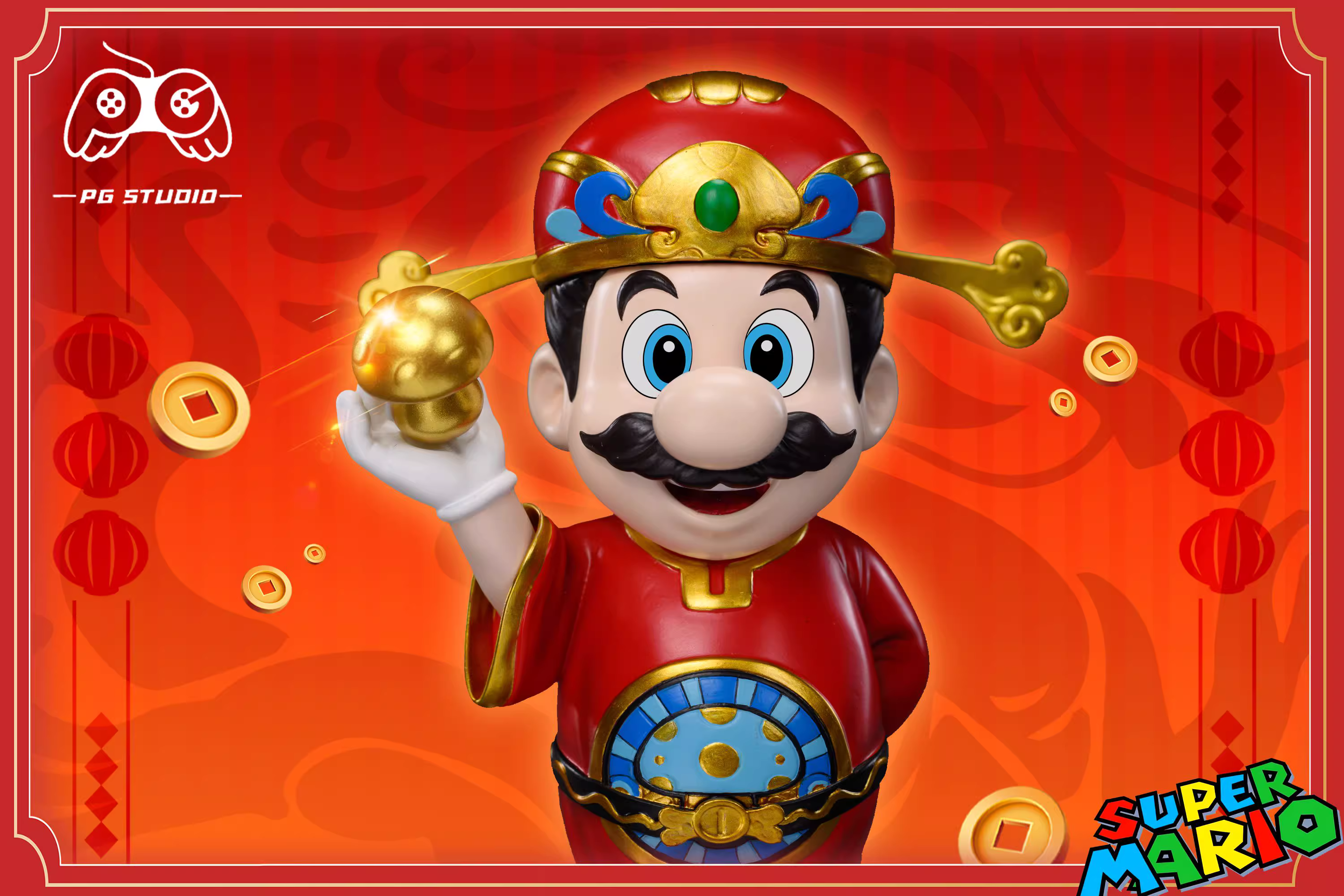 【Pre-sale】God of Wealth Mario-Super Mario Bros.-PG Studio