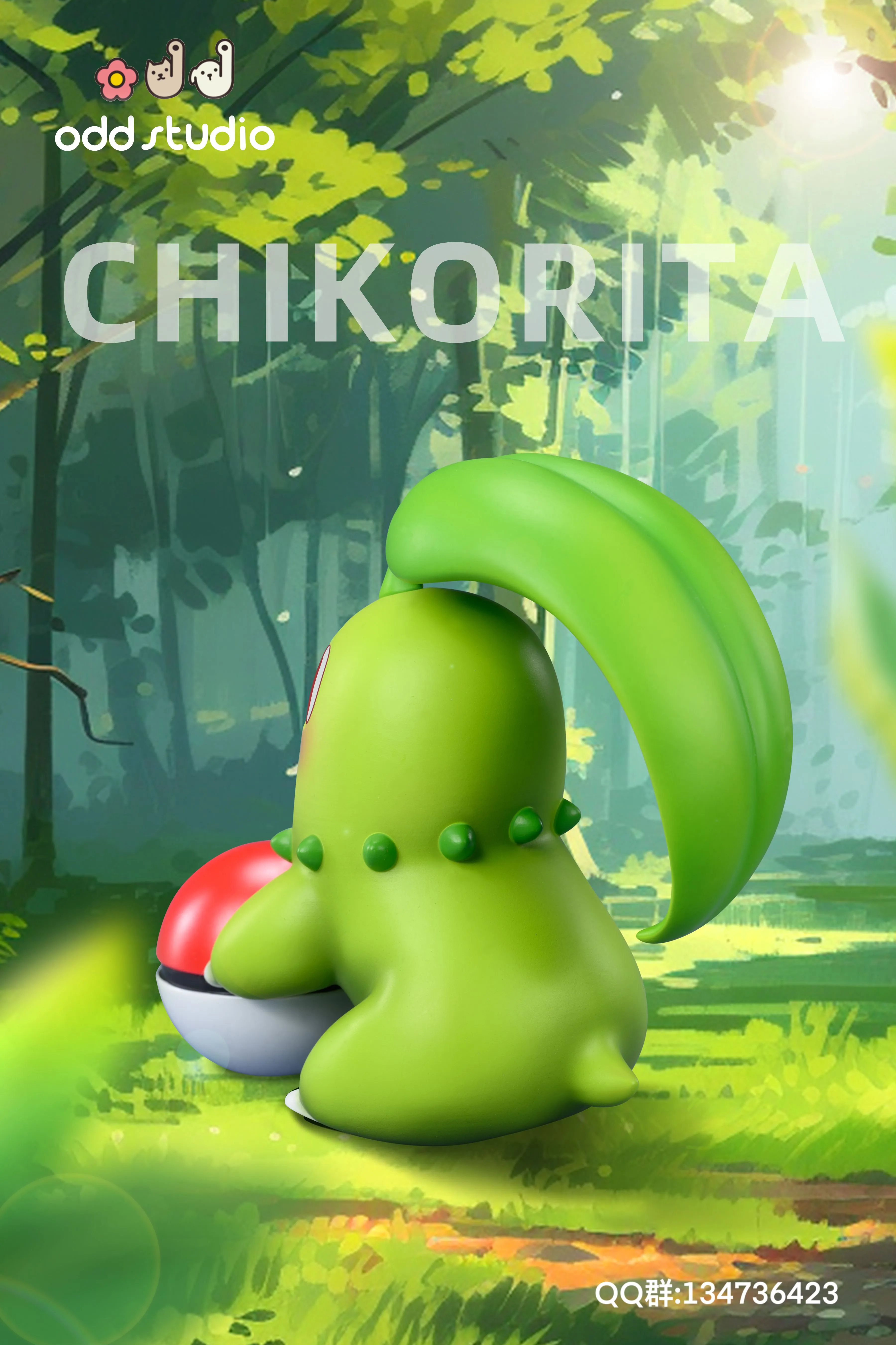 【Pre-sale】Sitting Chikorita-Pokemon-odd Studio