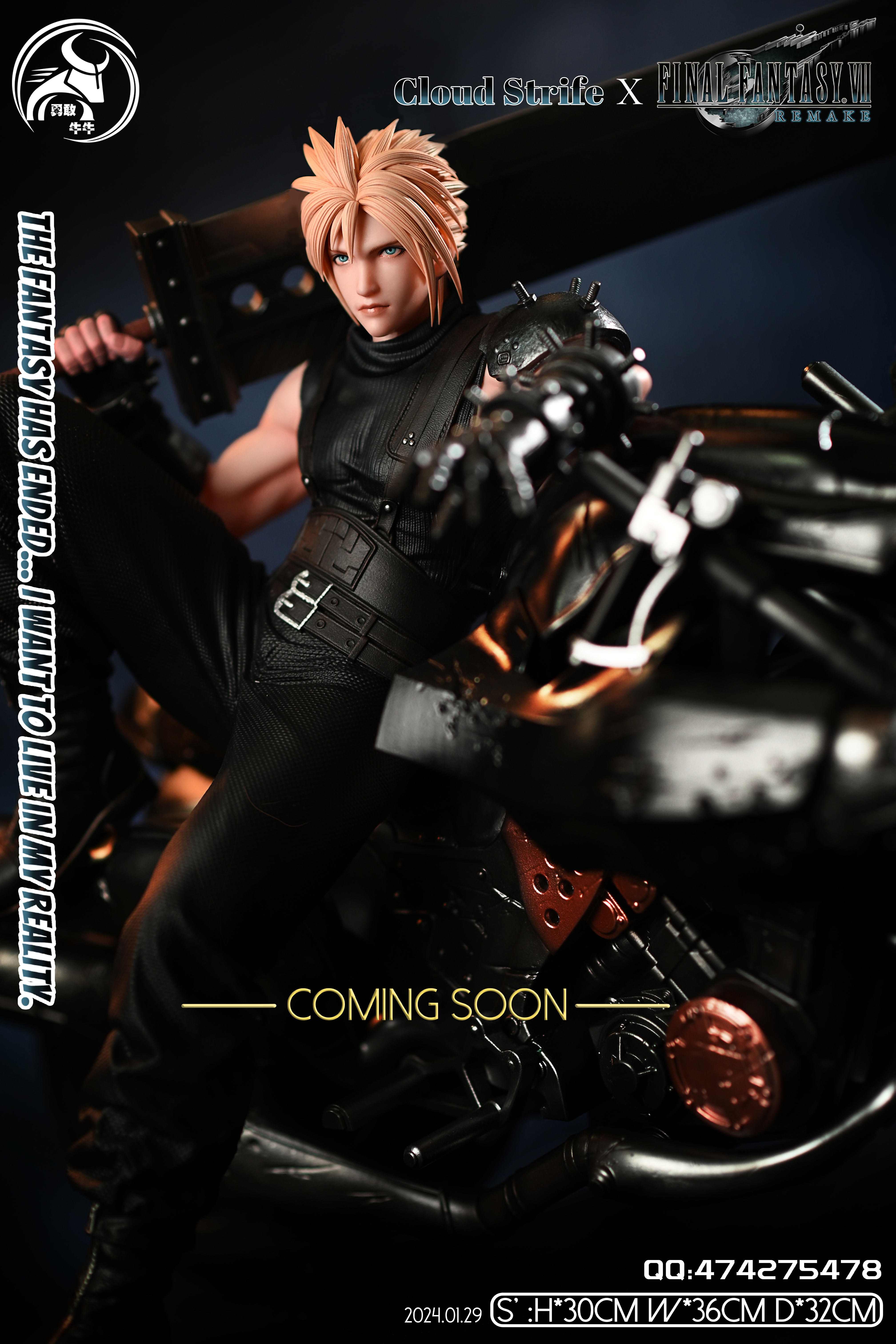 【Sold out no more】1/6 Scale Cloud-(FF7)Final Fantasy-YGNN Studio