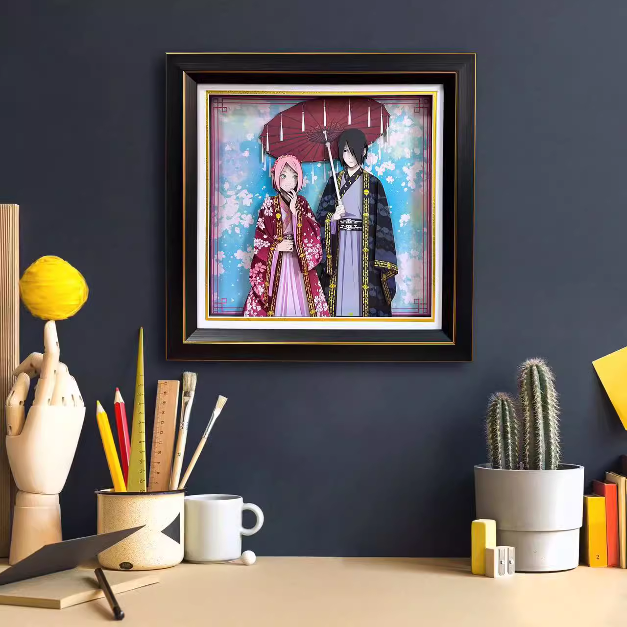 【In stock】Decorative Painting of Love of Uchiha Sasuke & Haruno Sakura-Aotu Panda