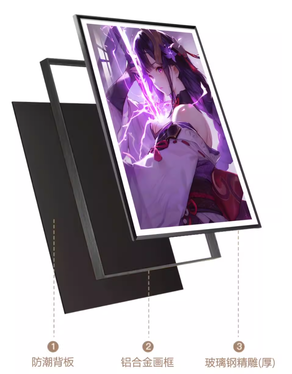 【In stock】Decorative Painting of Raiden Shogun-Genshin Impact-AMHS Studio