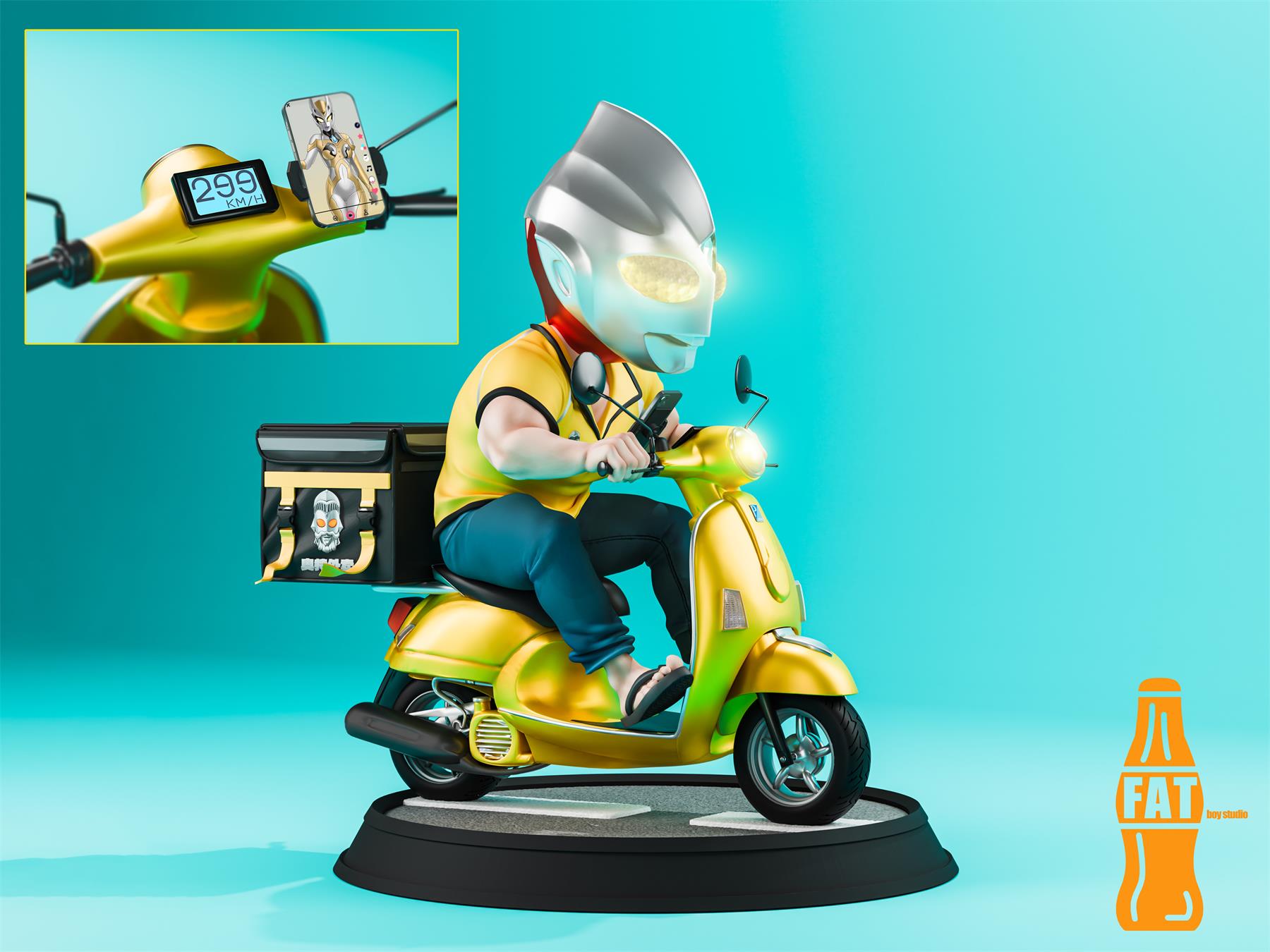 【Pre-sale】Ultraman's retired life Takeaway Tiga-Ultraman Tiga-FAT boy Studio