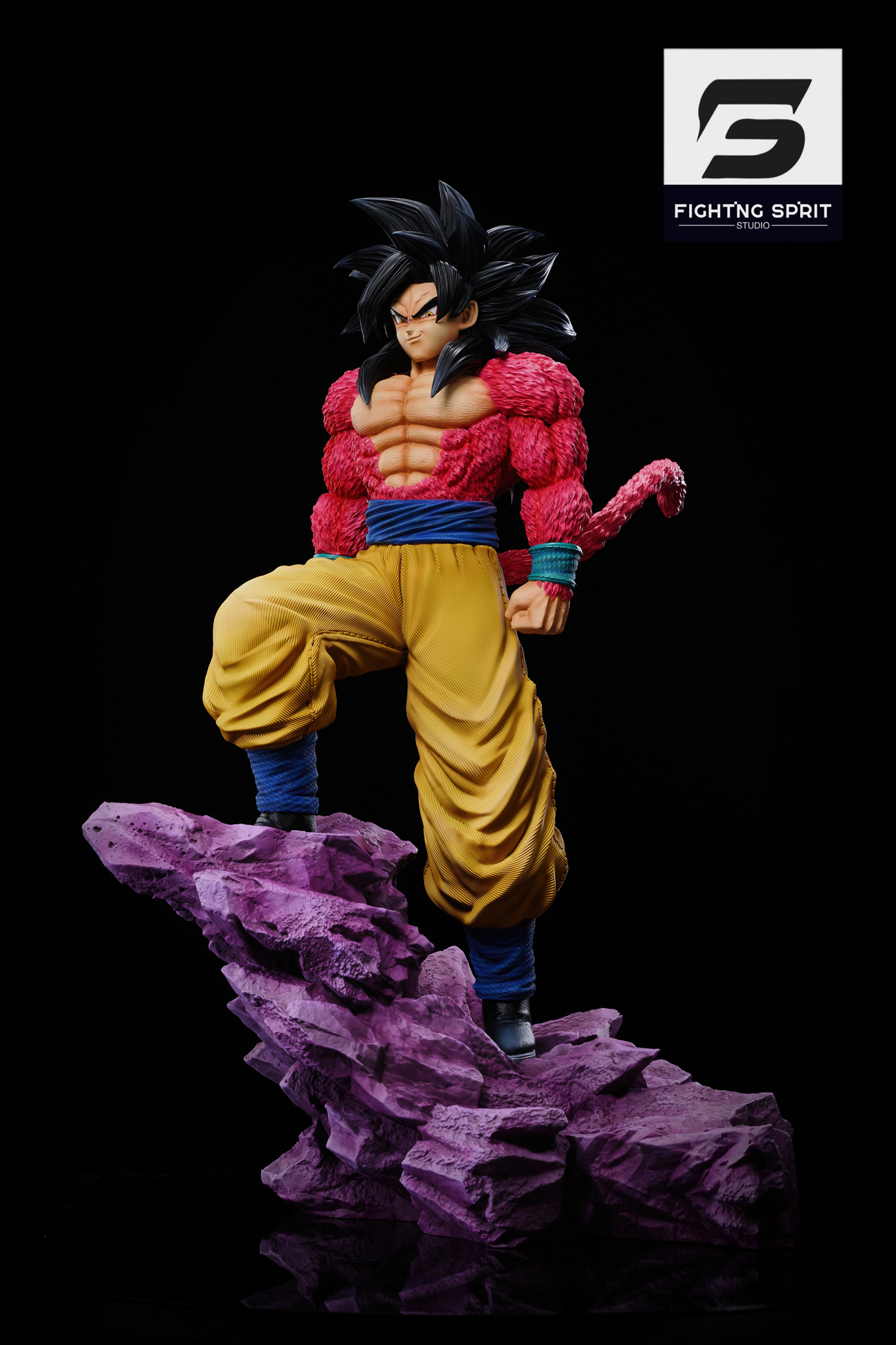 【Sold out】1/6 & 1/4 Scale Super Saiyan 4 Son Goku & Vegeta-Fighting Sprit Studio