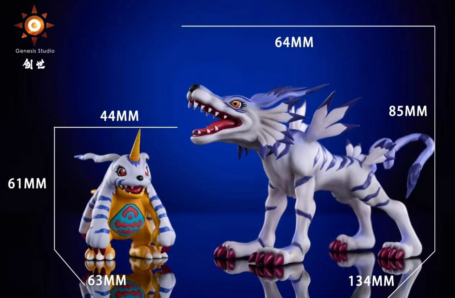 【Pre-sale】Gabumon & Garurumon-Digimon-Genesis Studio