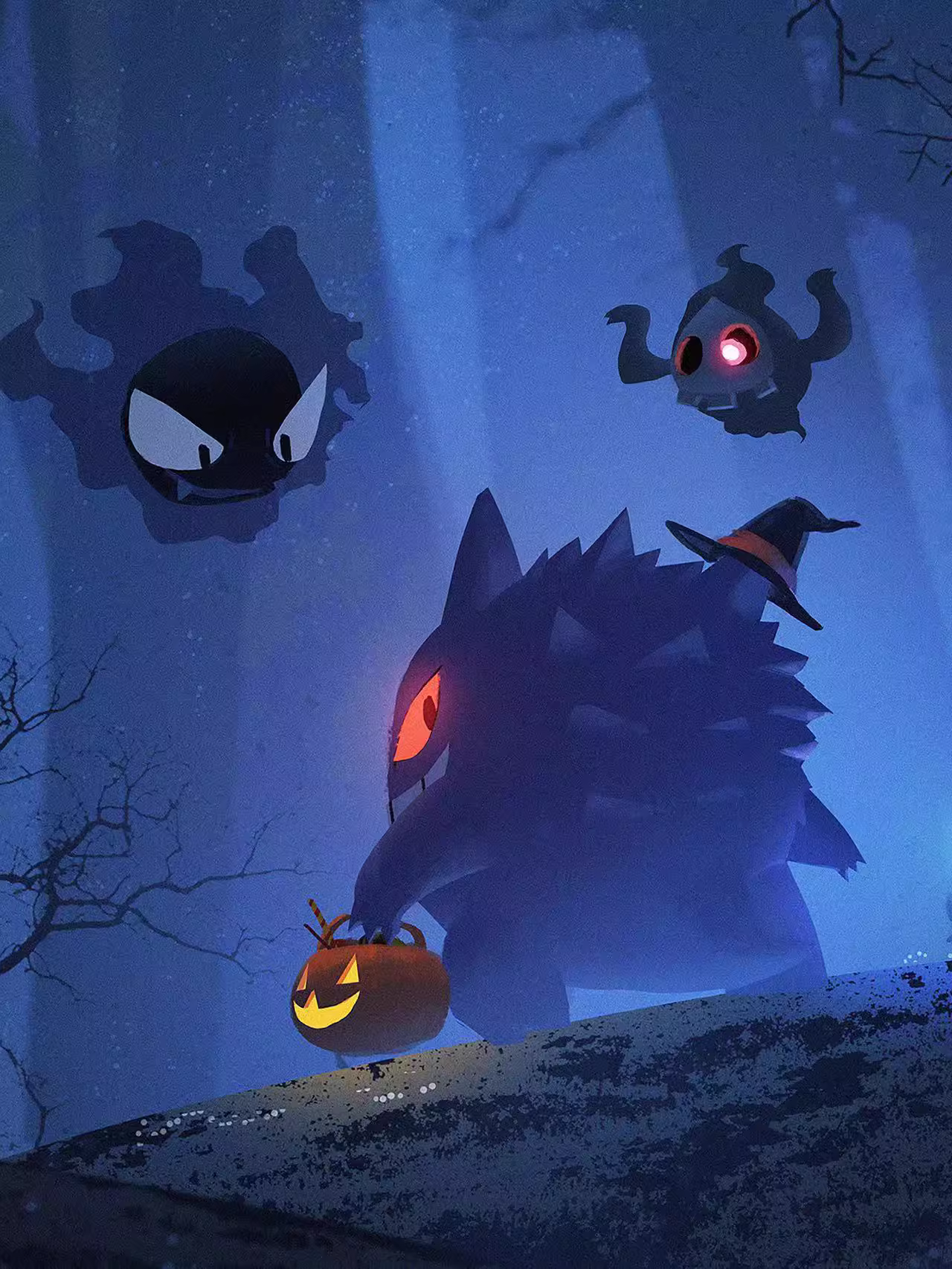 【Pre-sale】Decorative Painting of Gengar Forest-Pokemon-XingKong Studio