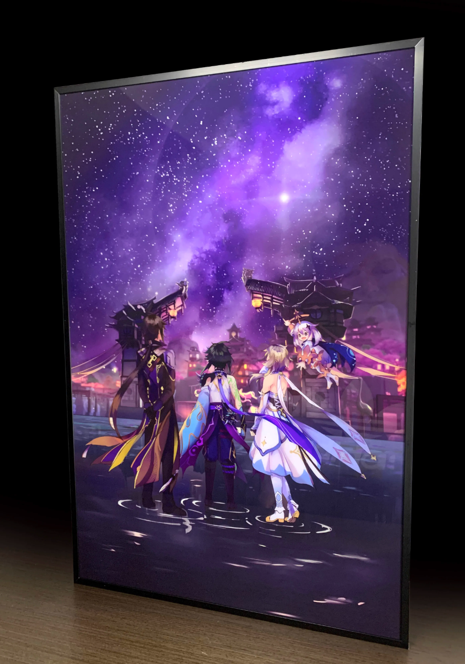 【In stock】Decorative Painting of Lumine, ZhongLi & Xiao-Genshin Impact-Mystical Art Studio