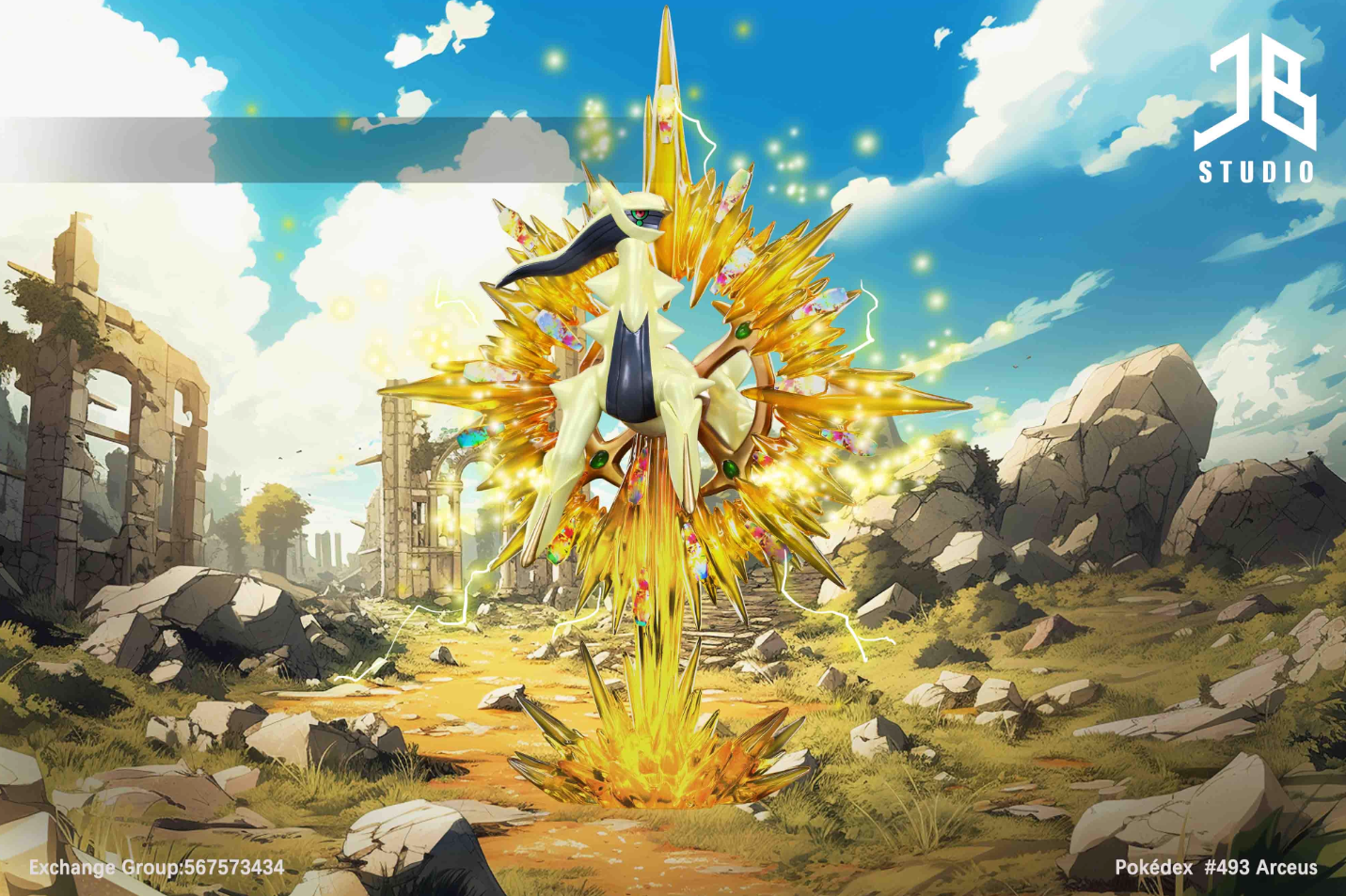 【Sold out】1/20 Scale Arceus-Pokemon-JB Studio