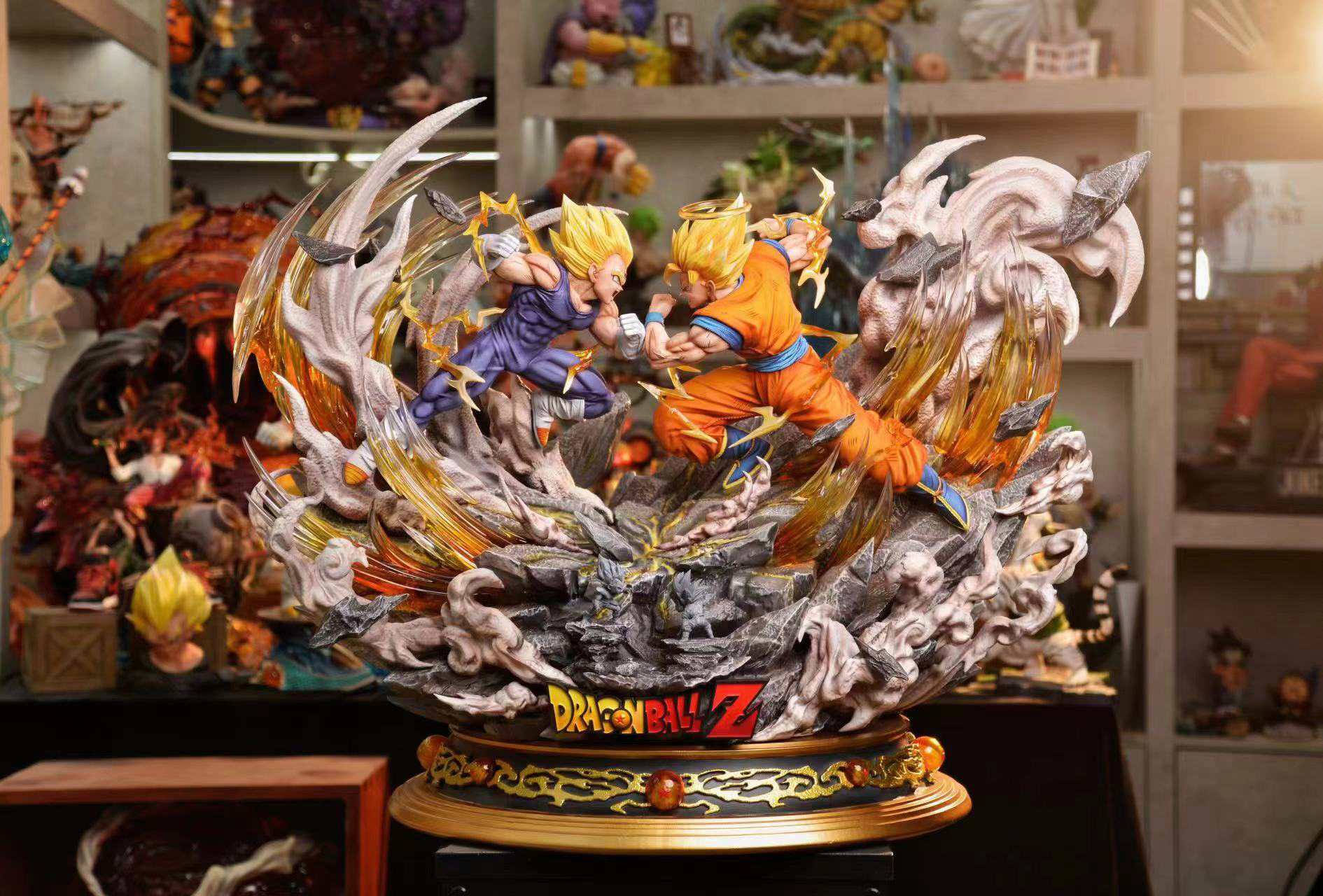 【Pre-sale】1/6 Scale Super Saiyan 2 Son Goku VS Evil Vegeta-WL Studio