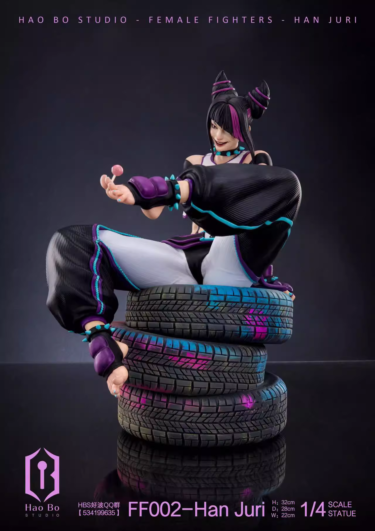 【Sold out】1/4 Scale FF002-Han Juri-Street Fighter-HaoBo Studio