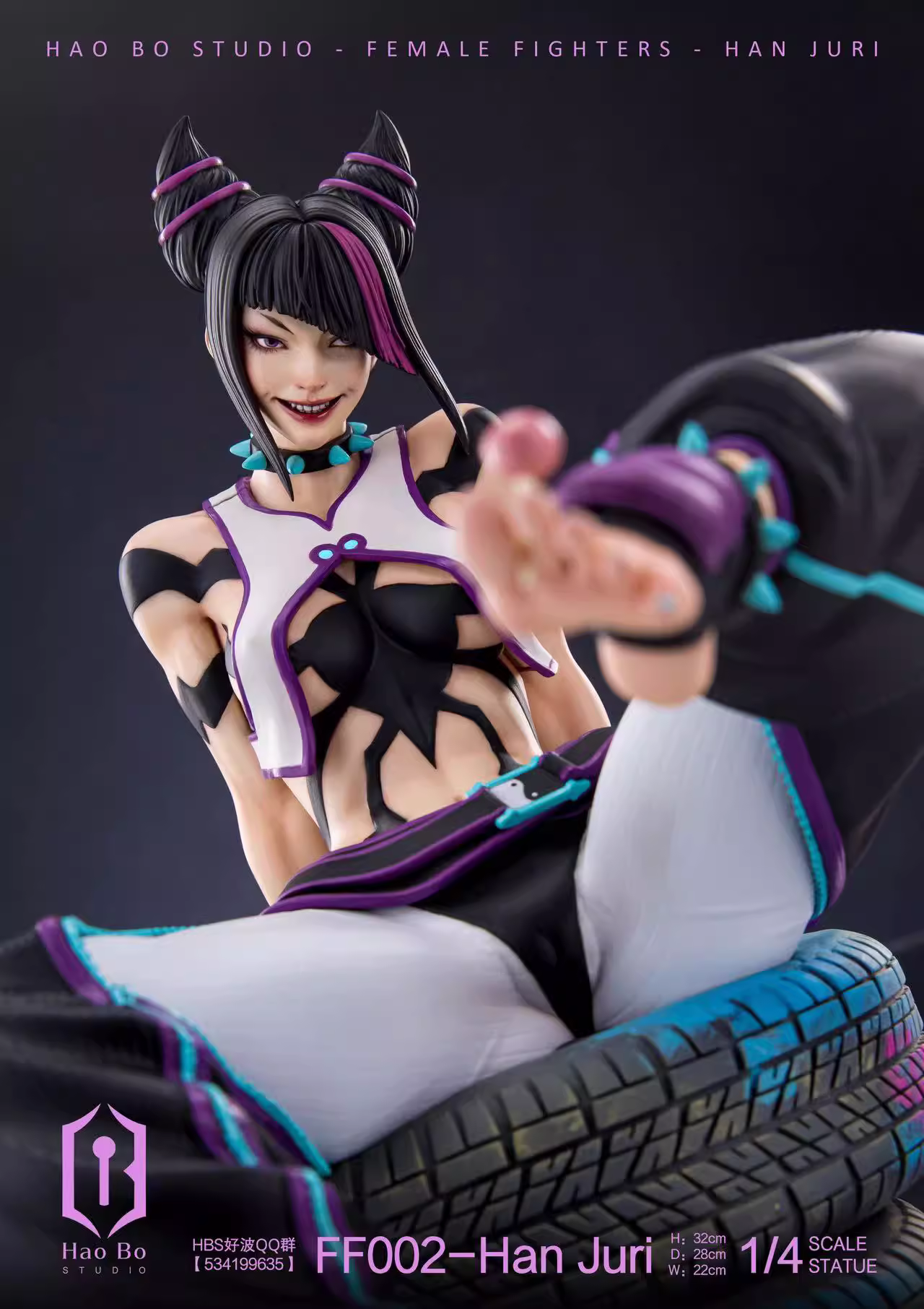 【Sold out】1/4 Scale FF002-Han Juri-Street Fighter-HaoBo Studio