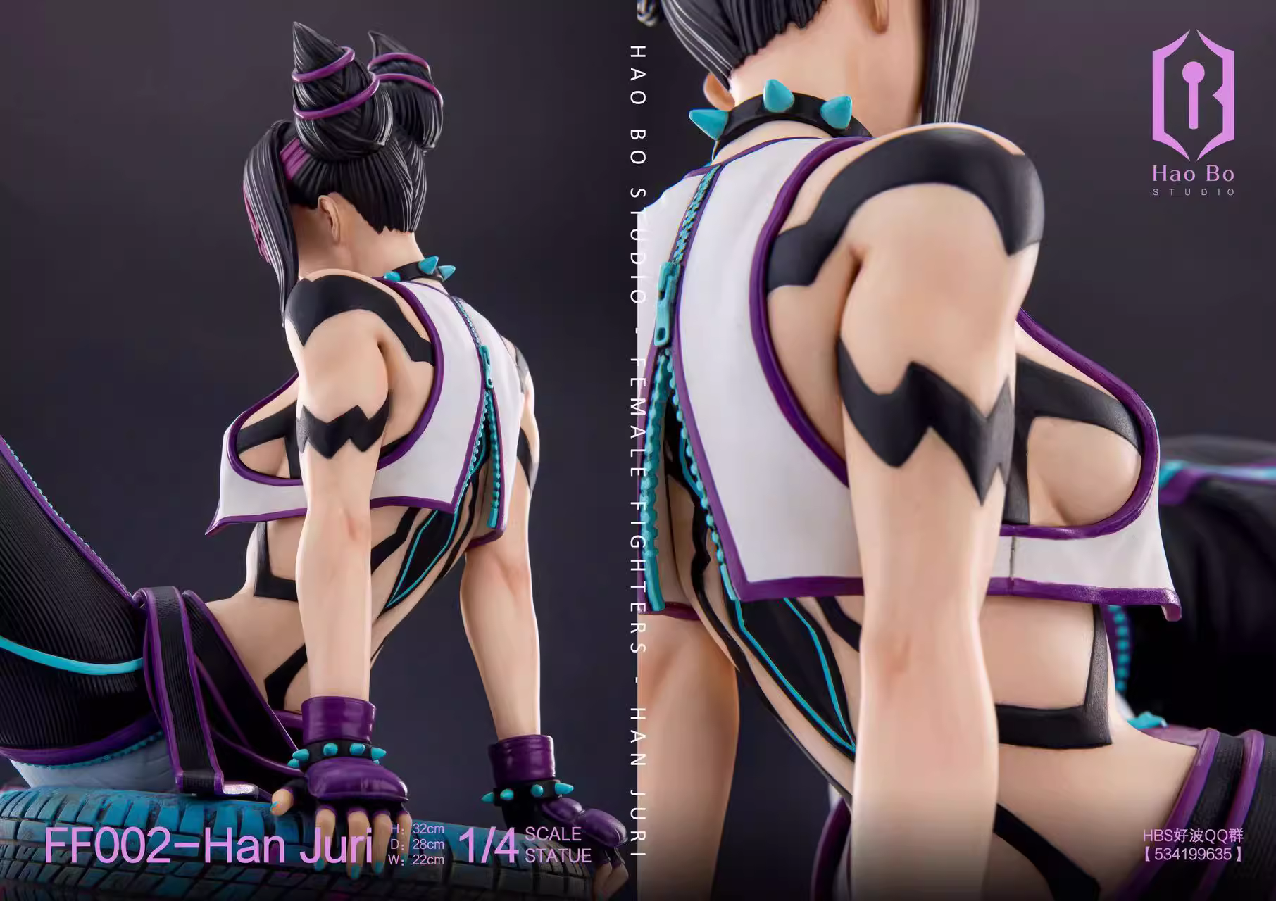 【Sold out】1/4 Scale FF002-Han Juri-Street Fighter-HaoBo Studio