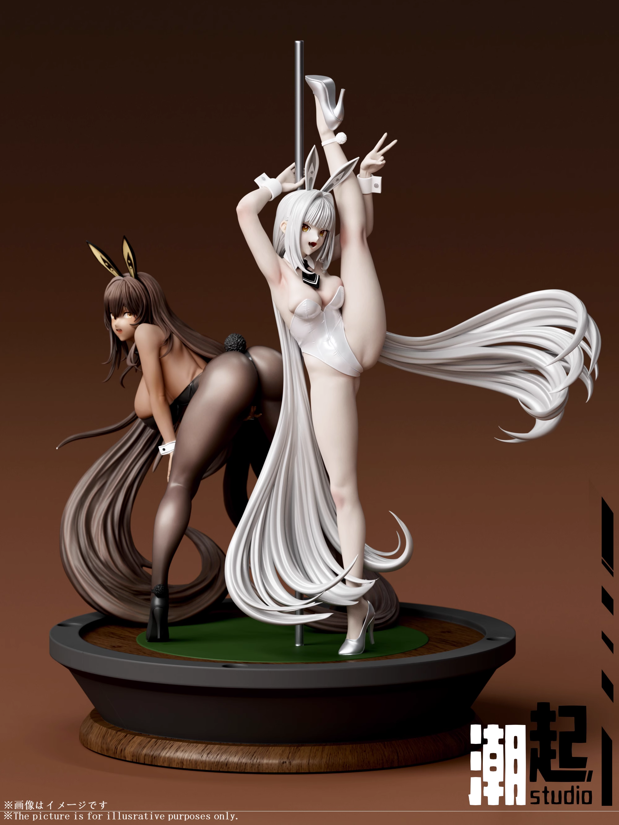 【Sold out】1/6 Scale Black & White Bunny Girl-Other Series-ChaoQi Studio