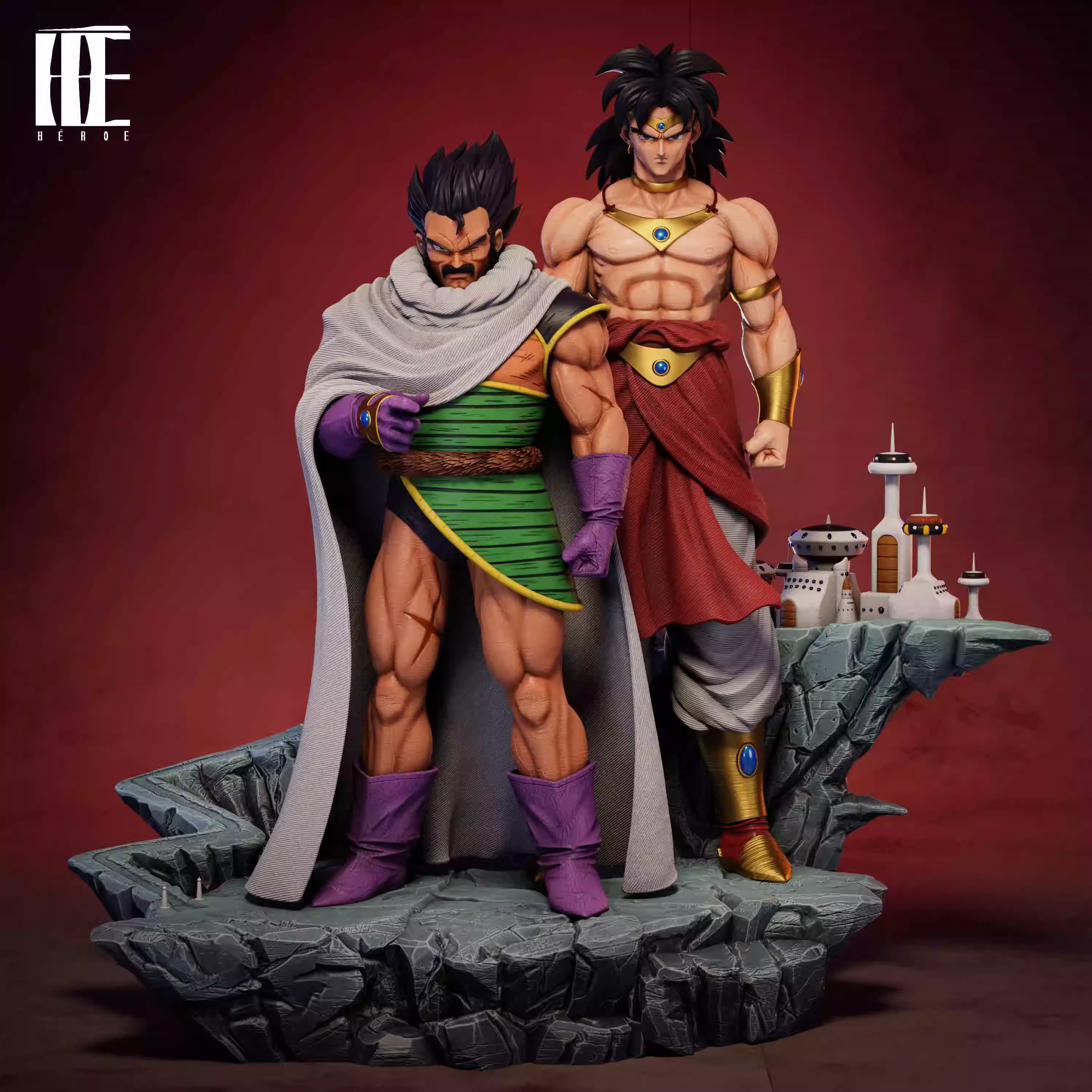 【Pre-sale】1/4 Scale Broly & Paragus-Héroe Collectibles Studio