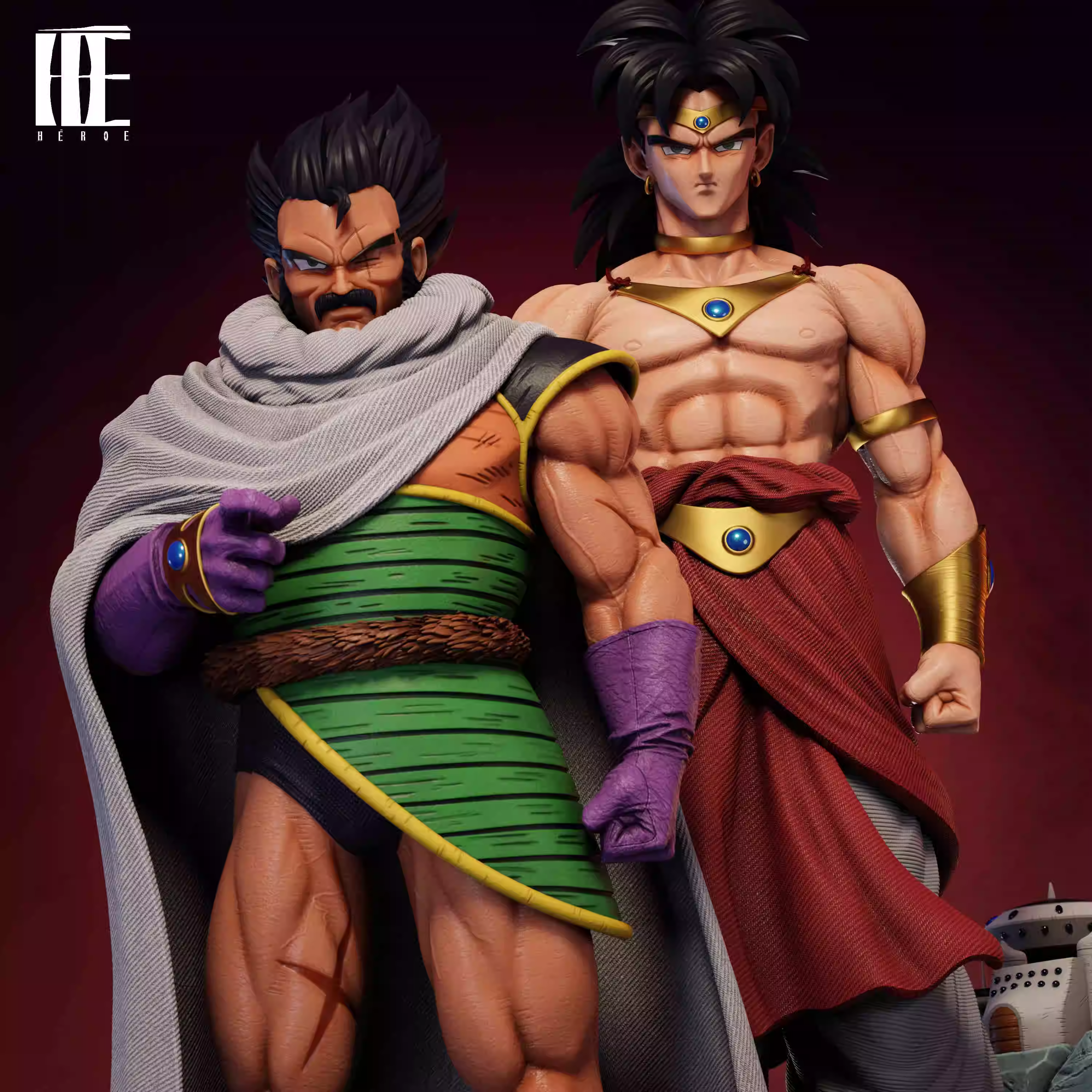 【Pre-sale】1/4 Scale Broly & Paragus-Héroe Collectibles Studio