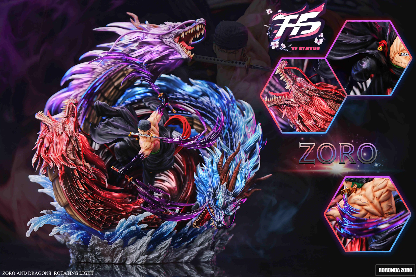 【Pre-sale】1/6 Scale Three Dragons Zoro-TF STATUE Studio