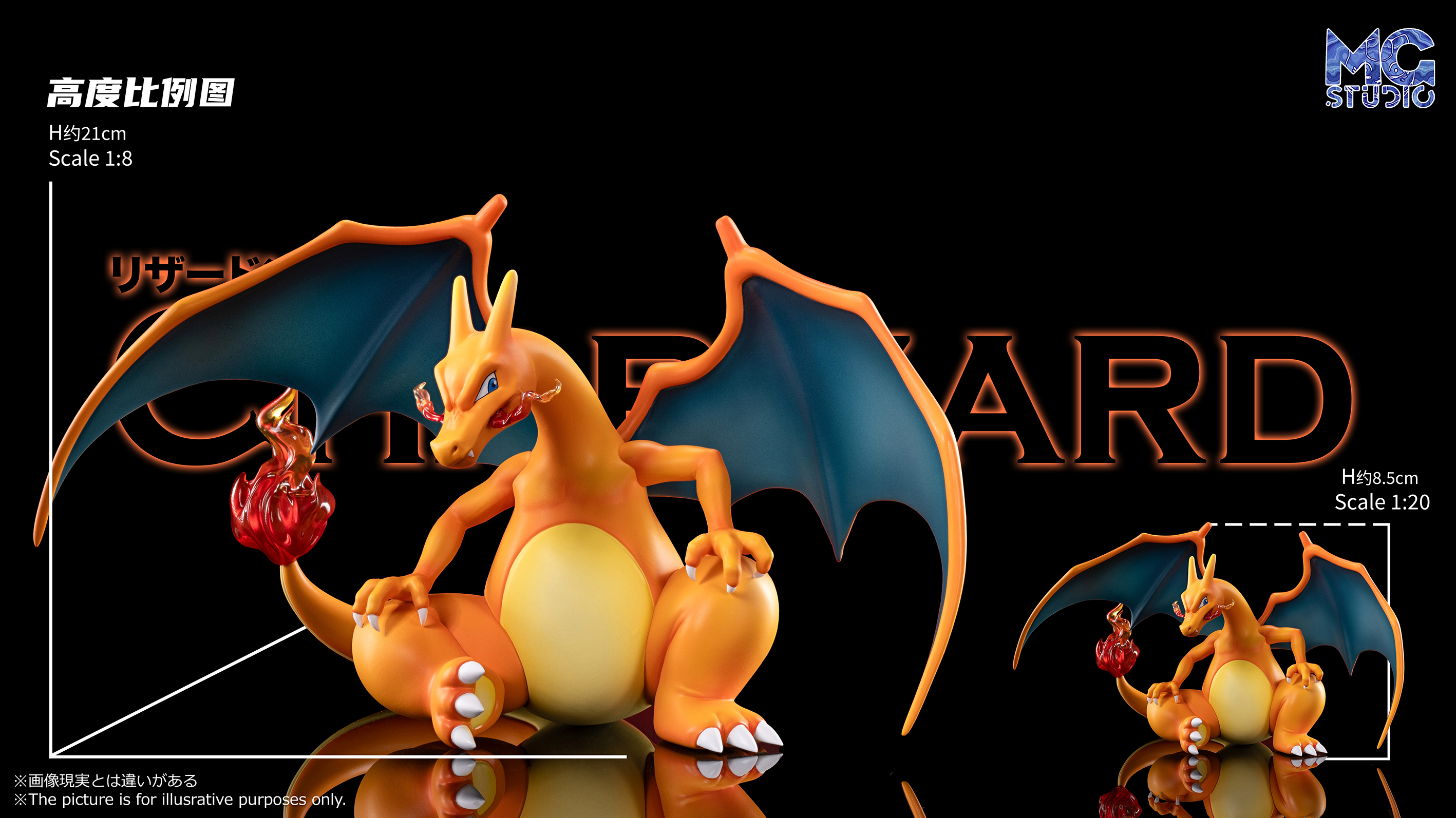 【Pre-sale closed】1/20 & 1/8 Scaleworld Charizard-Pokemon-MG Studio